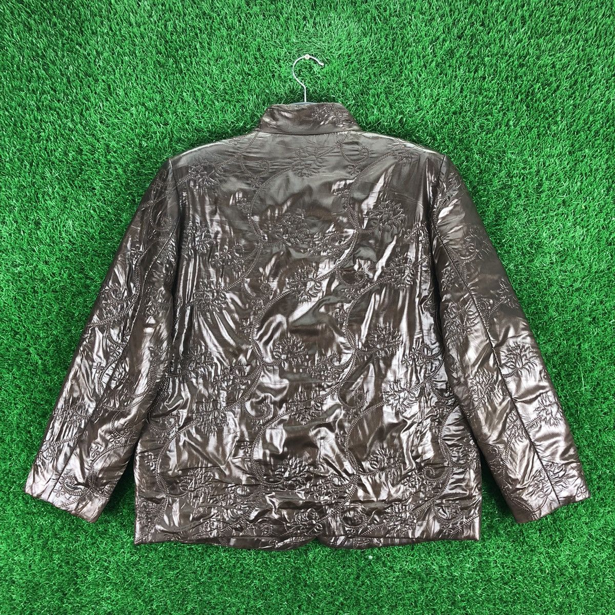 Japanese Brand Vintage 90's Nylon Jacket Women by K.M Trade Size L / US 10 / IT 46 - 4 Thumbnail