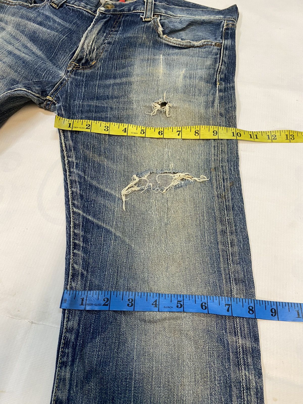 Japanese Brand × Uniqlo Uniqlo Uj Distressed Denim Jeans Size US 33 - 19 Thumbnail