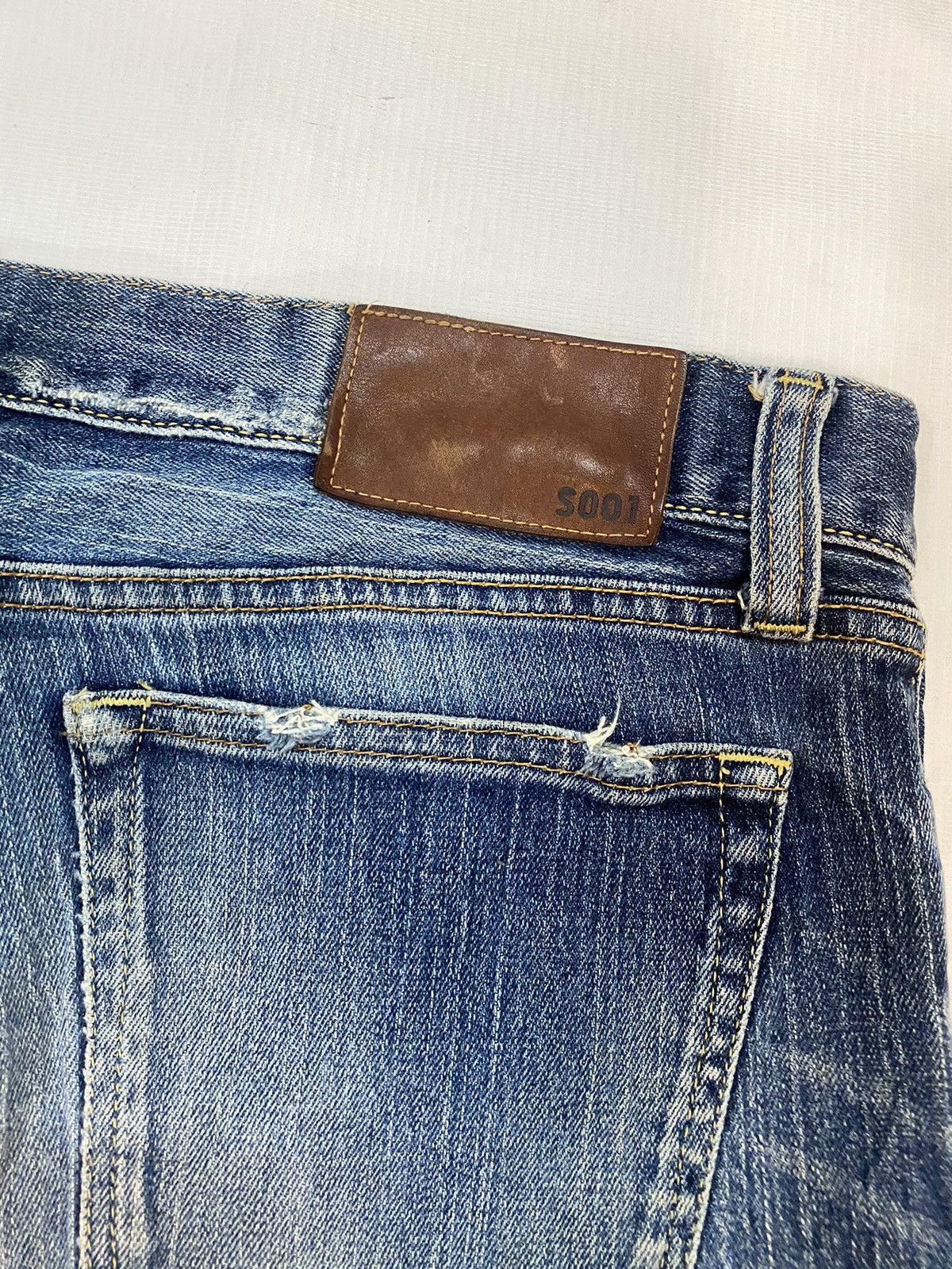 Japanese Brand × Uniqlo Uniqlo Uj Distressed Denim Jeans Size US 33 - 16 Thumbnail