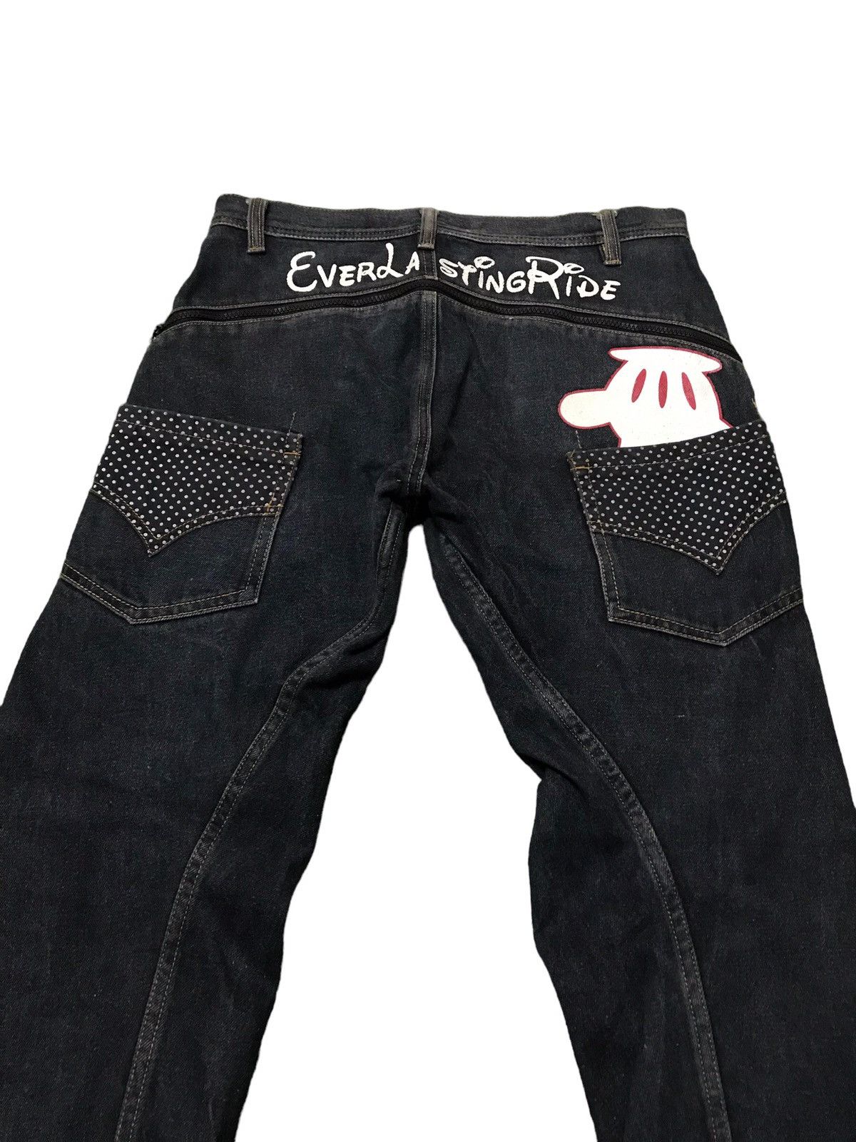 Japanese Brand × Vintage Very Rare Ever Lasting Ride Double Layer Pocket Denim Jeans Size US 32 / EU 48 - 8 Thumbnail