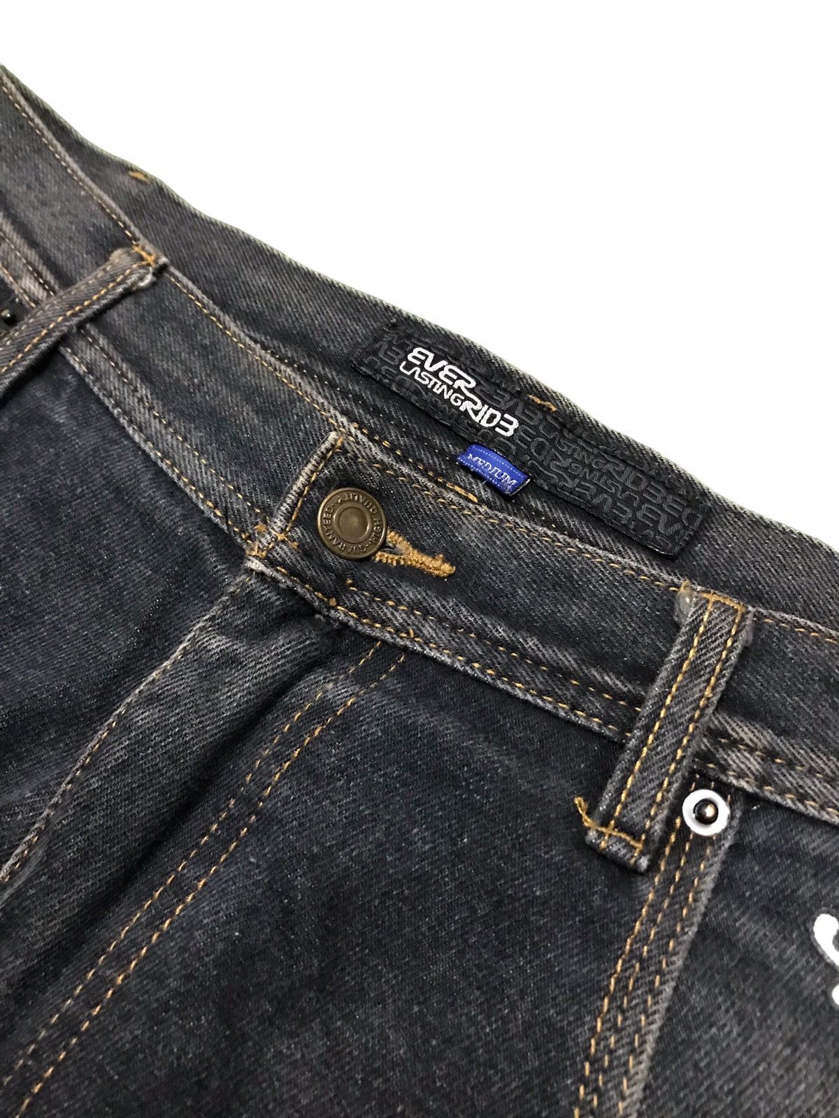 Japanese Brand × Vintage Very Rare Ever Lasting Ride Double Layer Pocket Denim Jeans Size US 32 / EU 48 - 5 Thumbnail