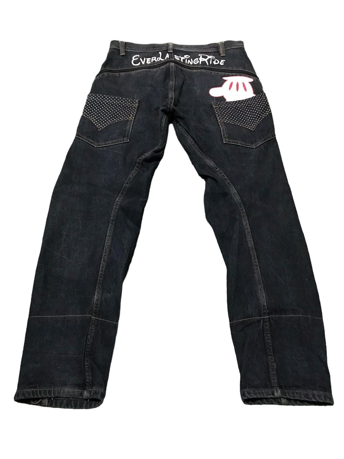 Japanese Brand × Vintage Very Rare Ever Lasting Ride Double Layer Pocket Denim Jeans Size US 32 / EU 48 - 13 Thumbnail