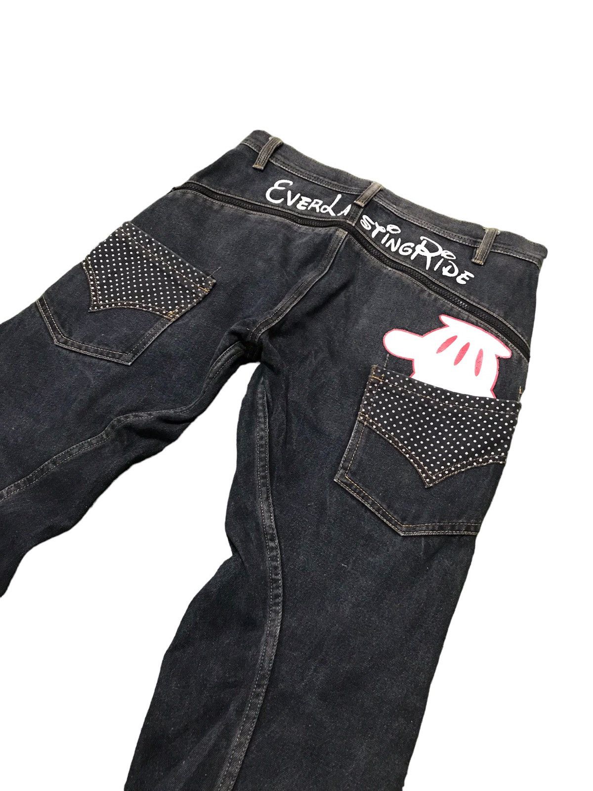 Japanese Brand × Vintage Very Rare Ever Lasting Ride Double Layer Pocket Denim Jeans Size US 32 / EU 48 - 9 Thumbnail