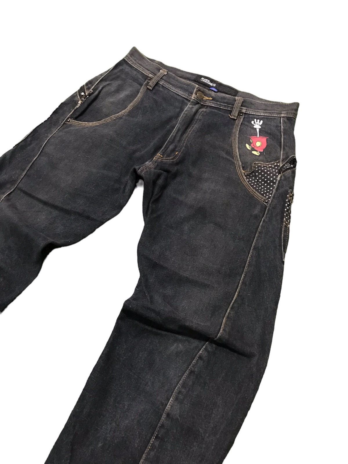 Japanese Brand × Vintage Very Rare Ever Lasting Ride Double Layer Pocket Denim Jeans Size US 32 / EU 48 - 4 Thumbnail