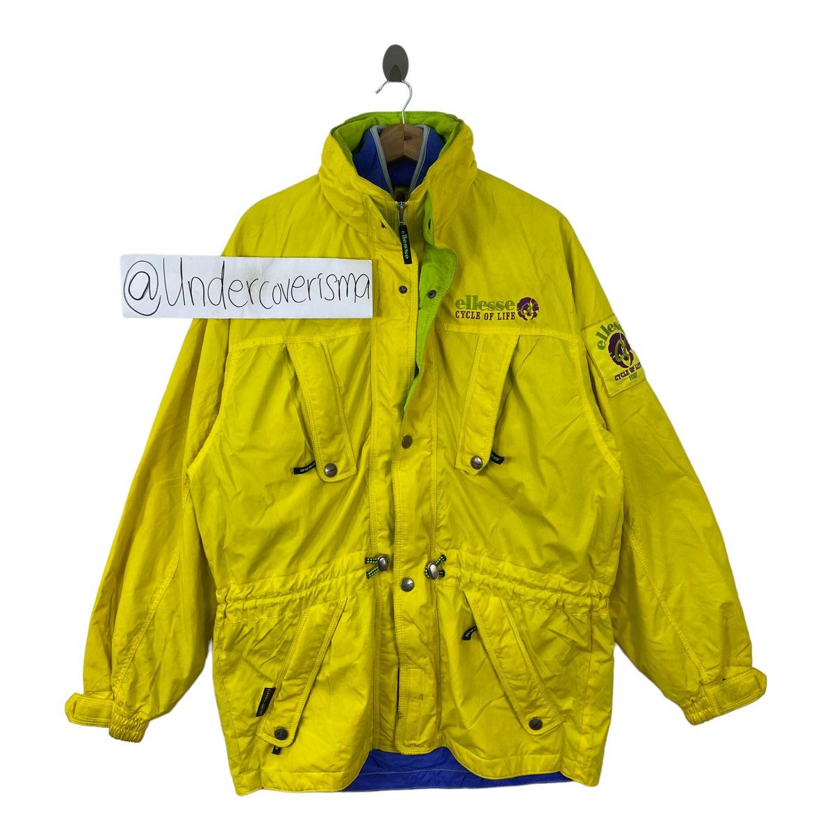 Ellesse Vintage 90s ELLESSE ITALY Cycle of Life Embroid Brand Pocket Size US L / EU 52-54 / 3 - 1 Thumbnail