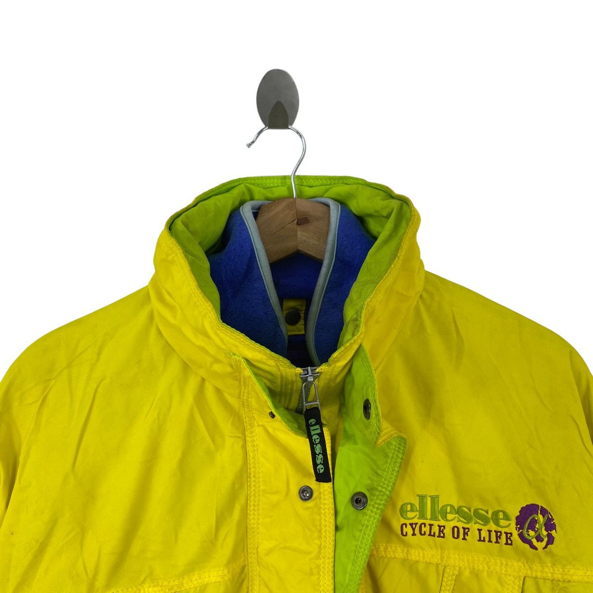 Ellesse Vintage 90s ELLESSE ITALY Cycle of Life Embroid Brand Pocket Size US L / EU 52-54 / 3 - 2 Thumbnail