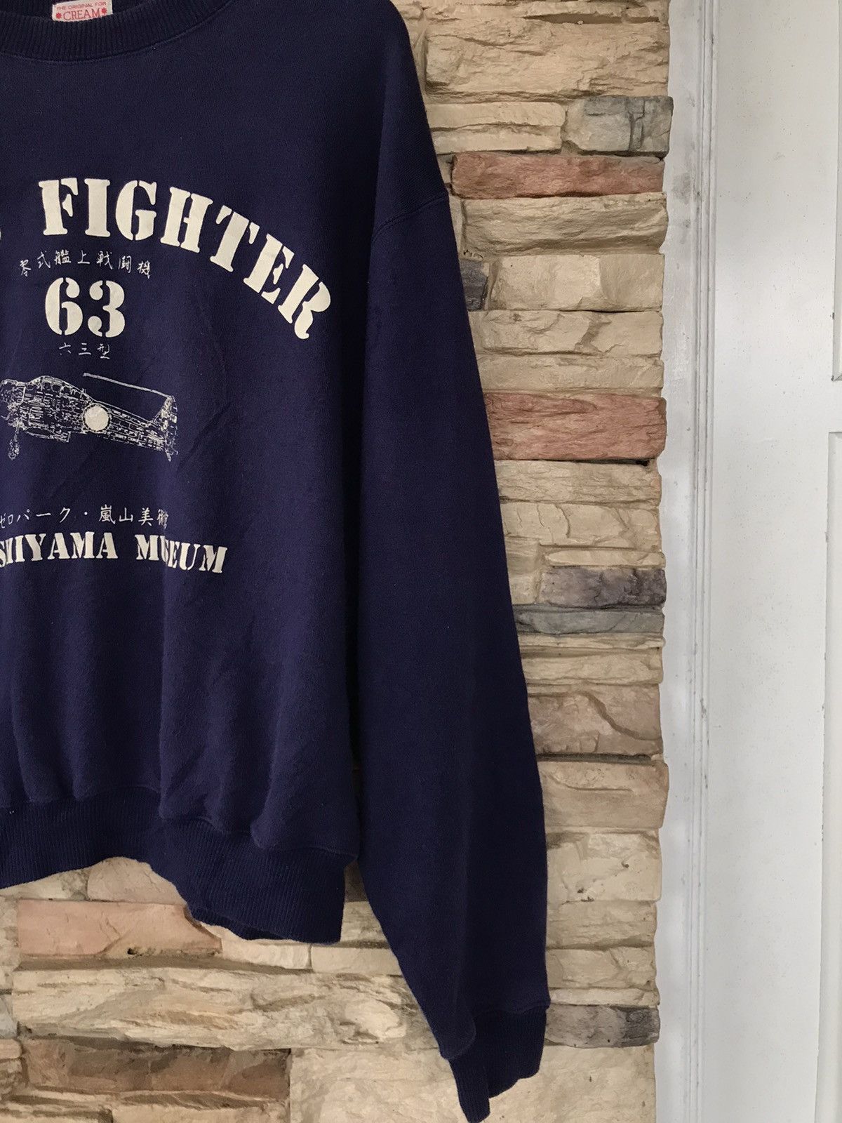 Vintage Vintage Zero Fighter 63 Arashimaya Museum Sweatshirts Size US L / EU 52-54 / 3 - 4 Thumbnail