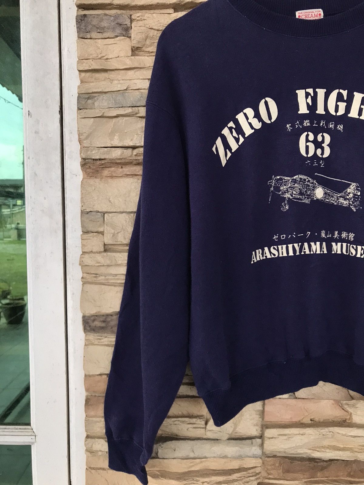 Vintage Vintage Zero Fighter 63 Arashimaya Museum Sweatshirts Size US L / EU 52-54 / 3 - 5 Thumbnail