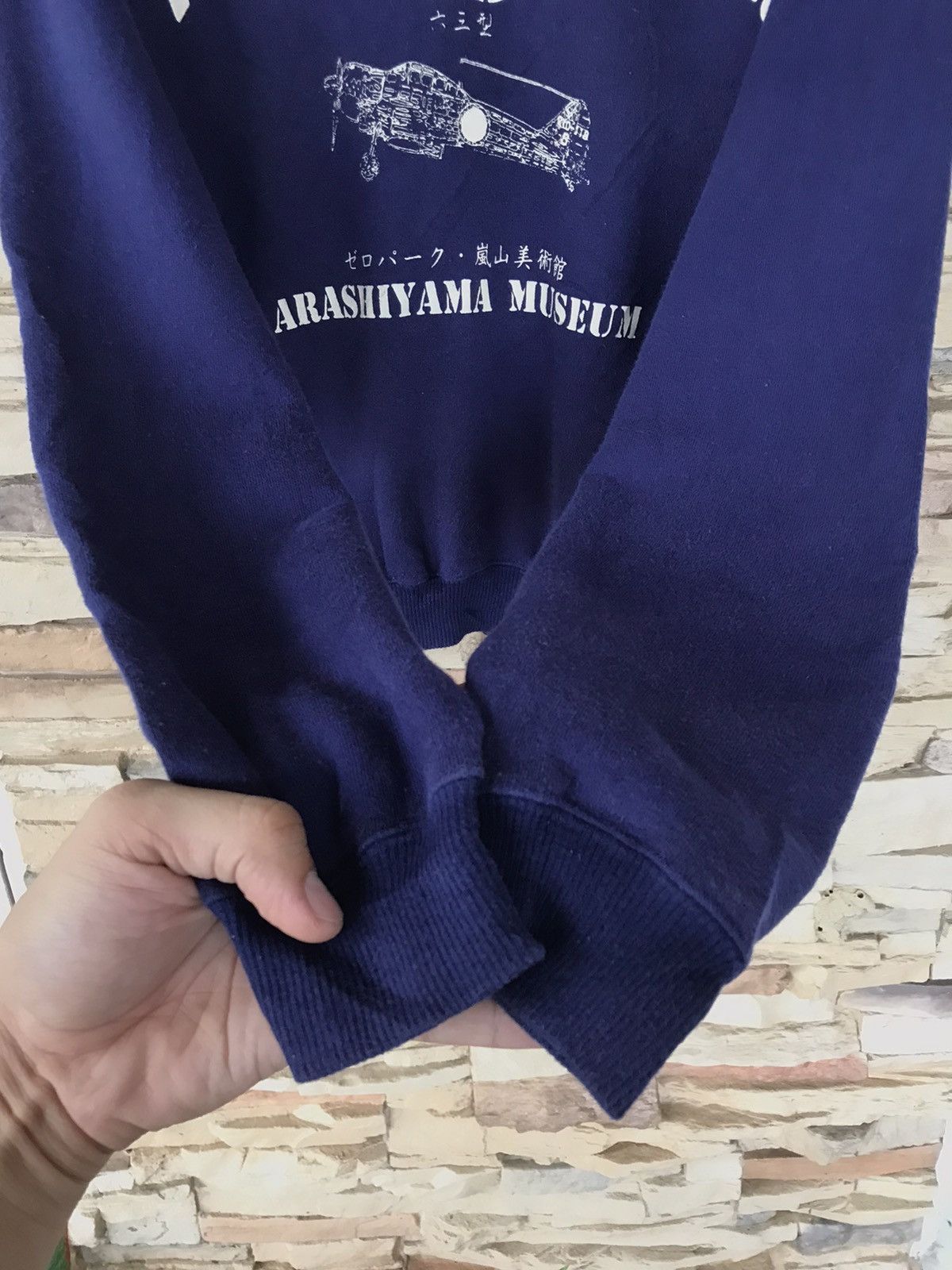 Vintage Vintage Zero Fighter 63 Arashimaya Museum Sweatshirts Size US L / EU 52-54 / 3 - 6 Thumbnail