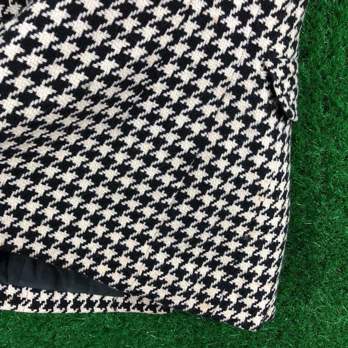 Japanese Brand Vintage 80's Wool Houndstooth Jacket Sleevless Women Size XS / US 0-2 / IT 36-38 - 11 Thumbnail