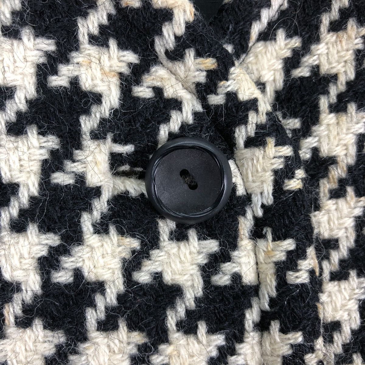 Japanese Brand Vintage 80's Wool Houndstooth Jacket Sleevless Women Size XS / US 0-2 / IT 36-38 - 9 Thumbnail