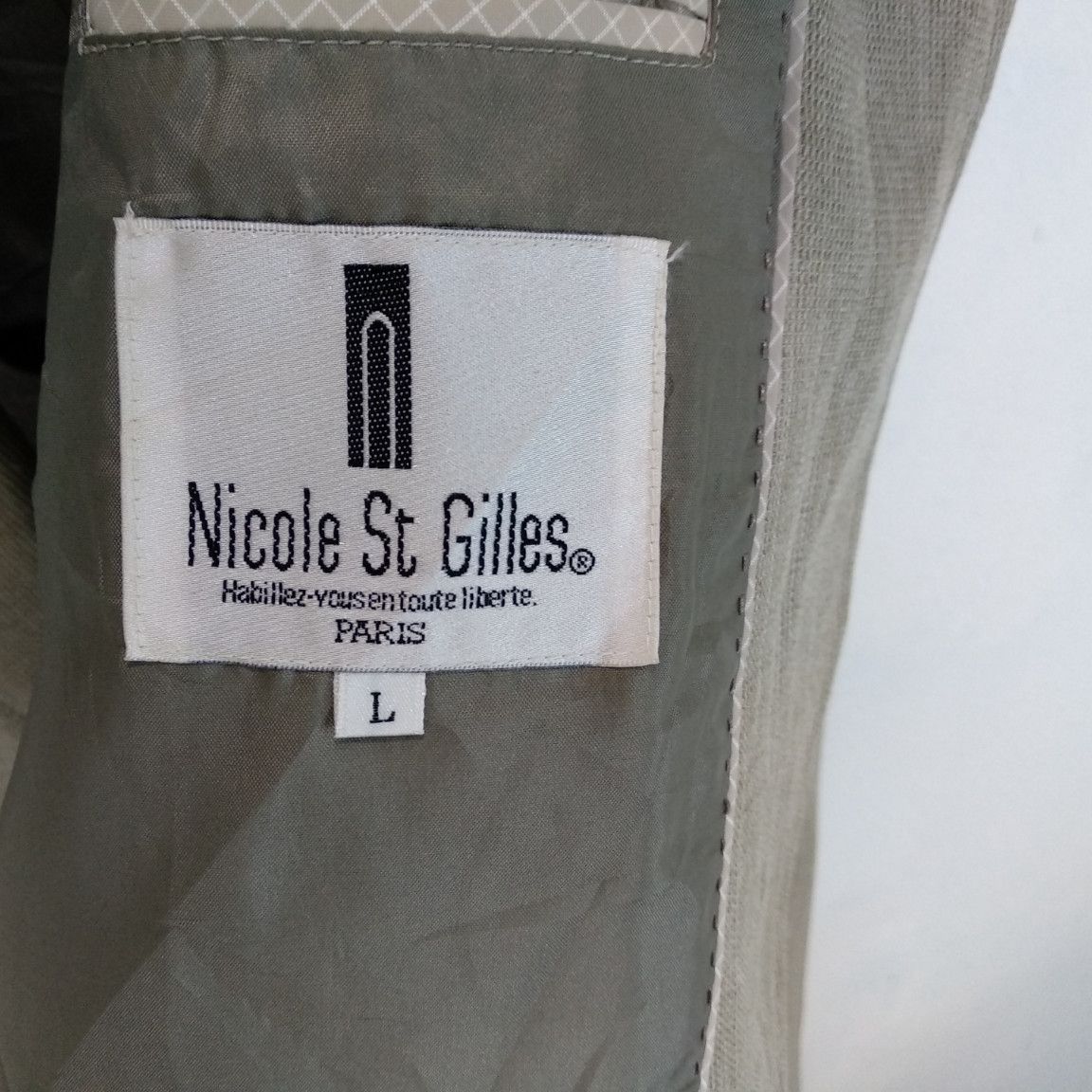 Designer × Japanese Brand NICOLE ST GILLES Nice Design Smart Casual Coat Blazer Size US L / EU 52-54 / 3 - 7 Thumbnail