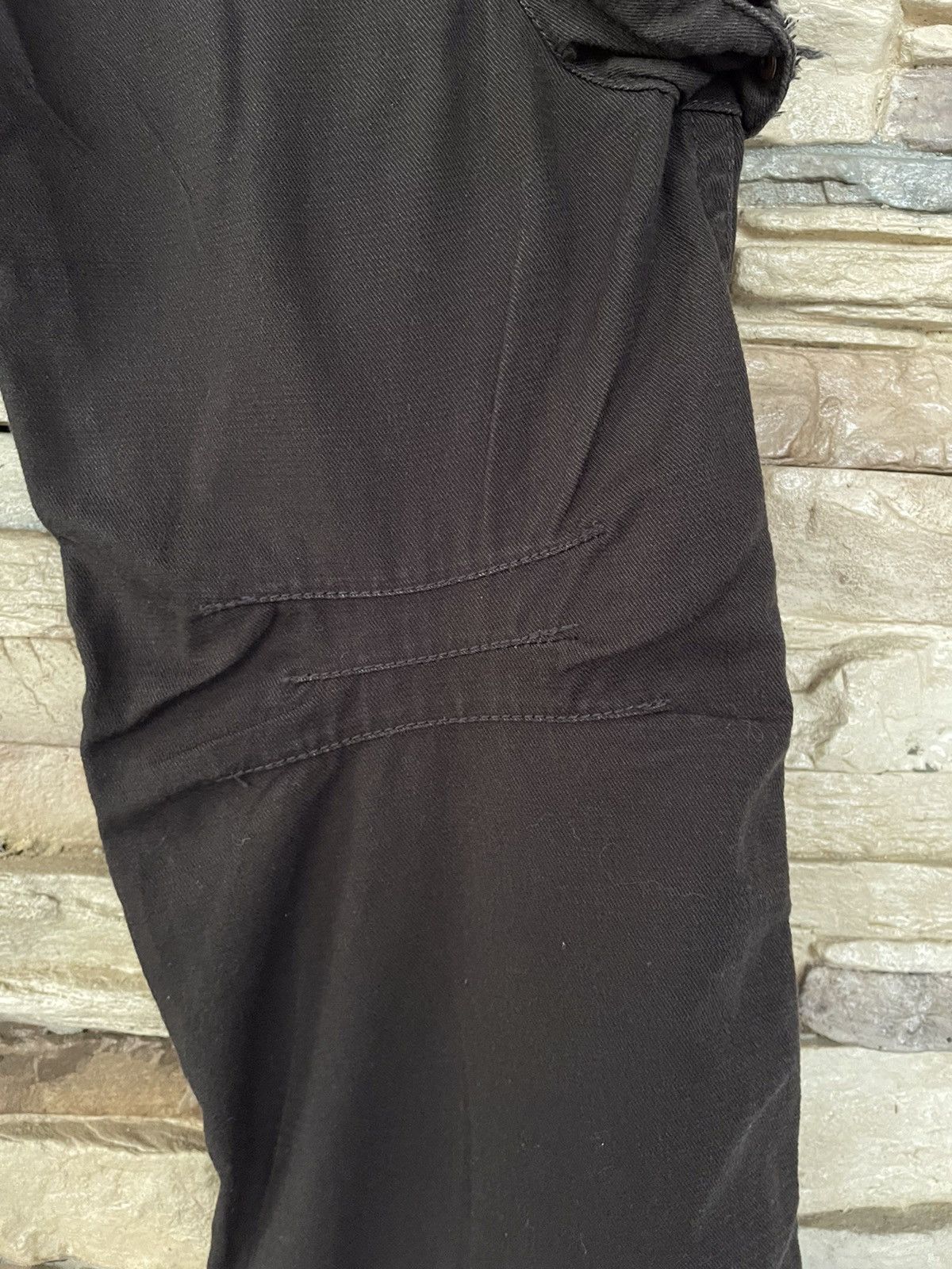 Vintage Vintage Oilcake Flared Cargo Pants Size US 33 - 10 Thumbnail