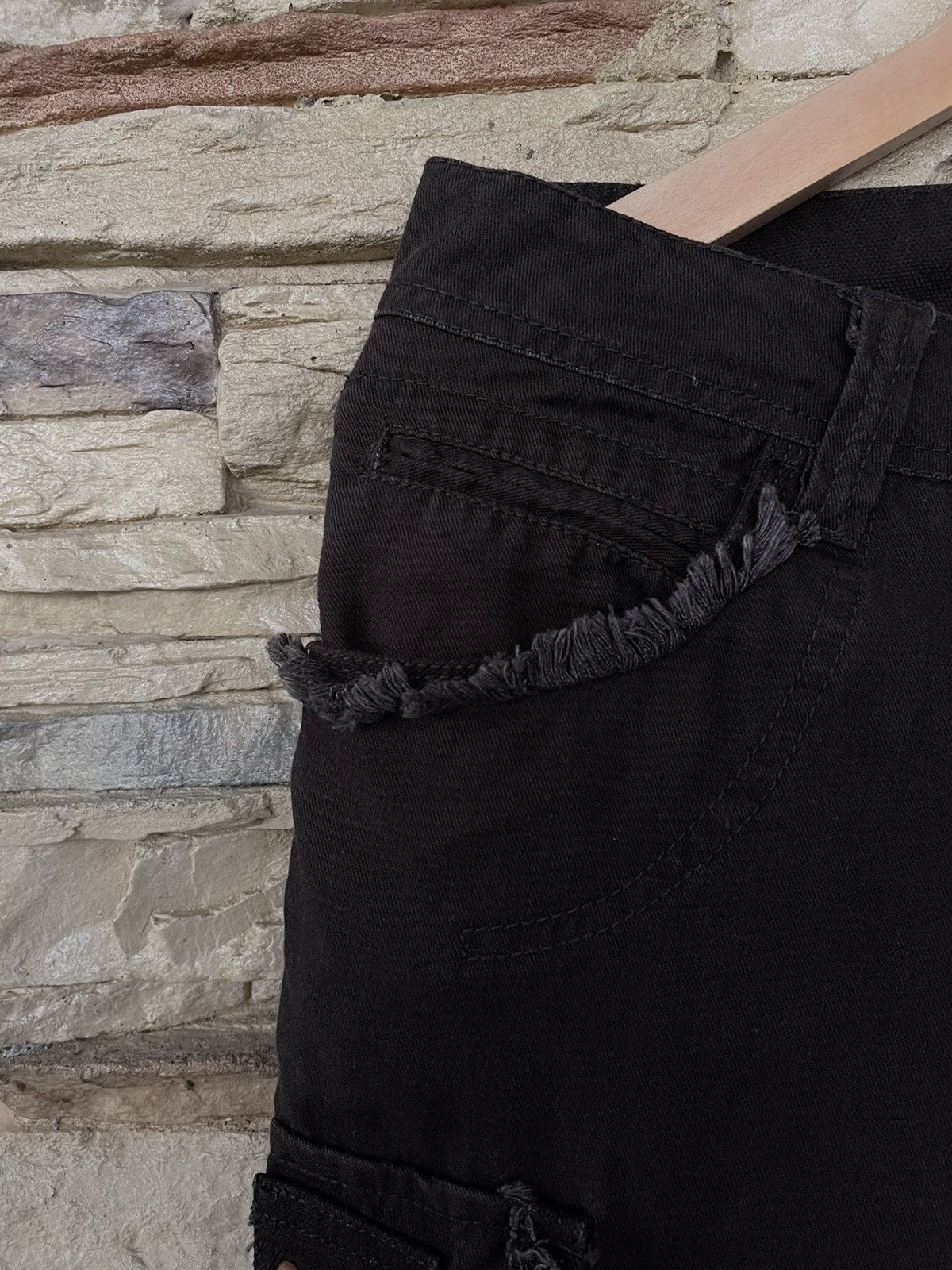 Vintage Vintage Oilcake Flared Cargo Pants Size US 33 - 4 Thumbnail