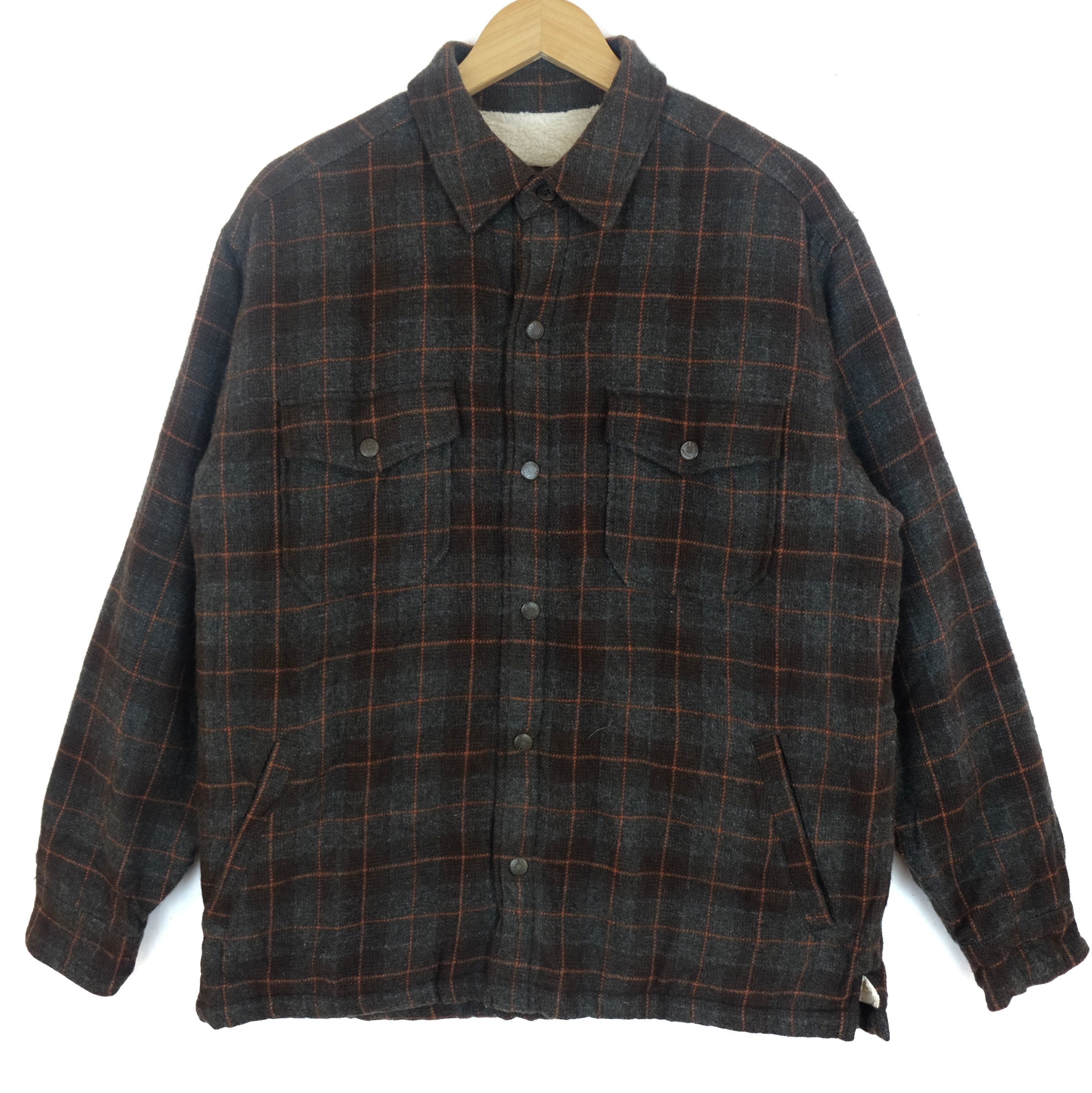 Eddie Bauer EDDIE BAUER Winter Warm Cowboy Flannel Jacket Size US M / EU 48-50 / 2 - 2 Thumbnail