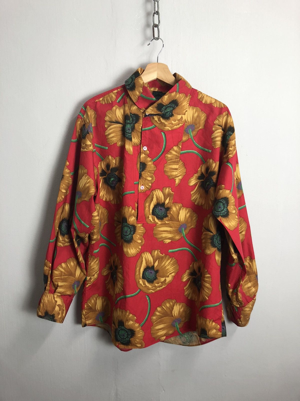 Kenzo KENZO Men Printed half button Up shirt Size US XL / EU 56 / 4 - 1 Thumbnail
