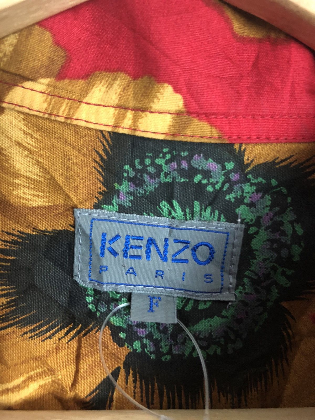 Kenzo KENZO Men Printed half button Up shirt Size US XL / EU 56 / 4 - 4 Thumbnail