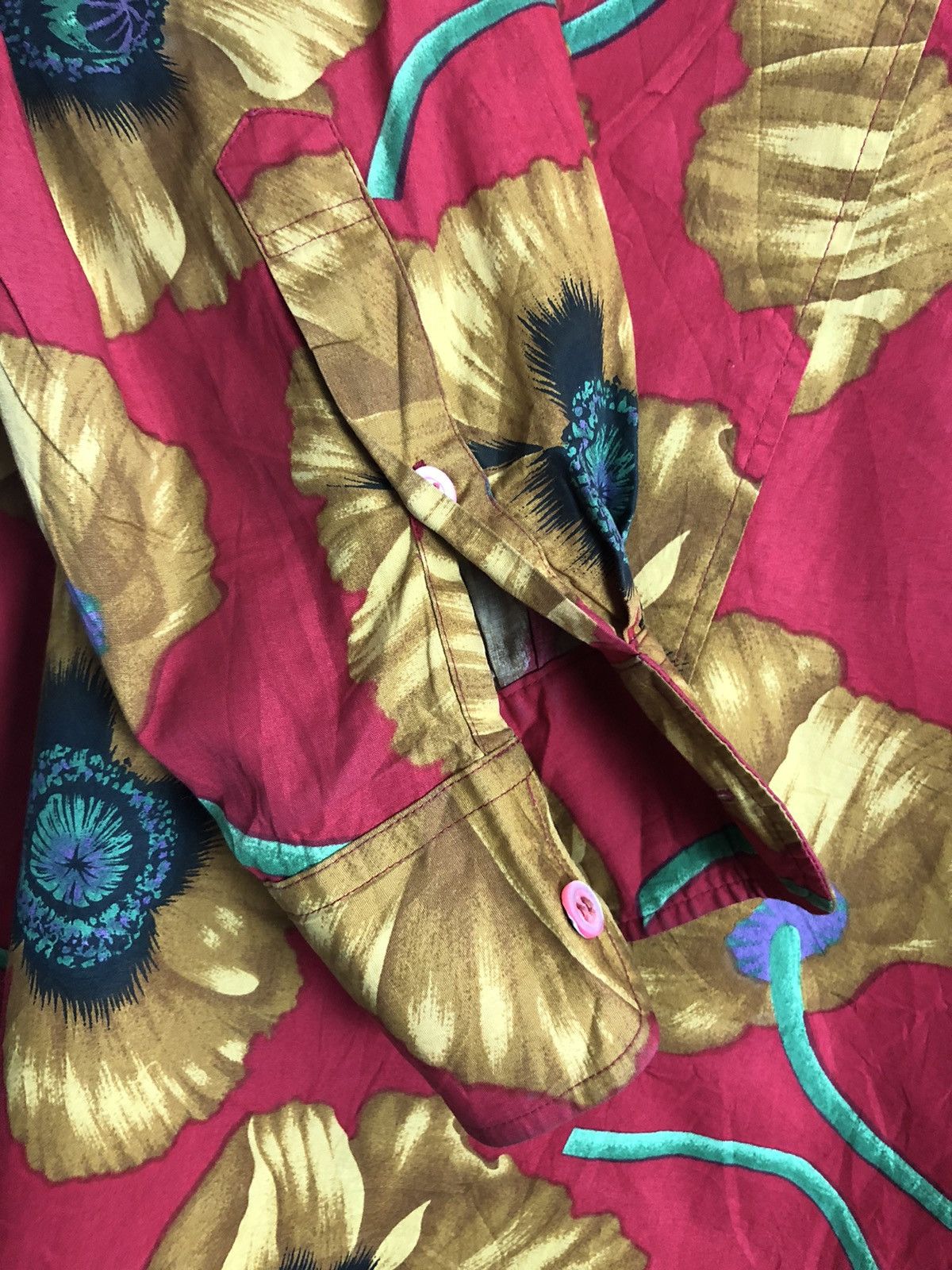 Kenzo KENZO Men Printed half button Up shirt Size US XL / EU 56 / 4 - 3 Thumbnail