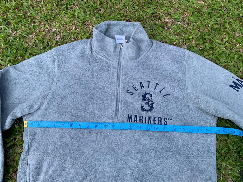 Japanese Brand × MLB × Uniqlo Mlb Seattle Marine X Uniqlo half Zipper Size US XL / EU 56 / 4 - 14 Thumbnail