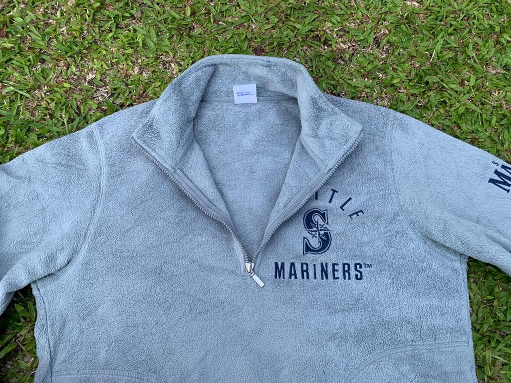 Japanese Brand × MLB × Uniqlo Mlb Seattle Marine X Uniqlo half Zipper Size US XL / EU 56 / 4 - 8 Thumbnail