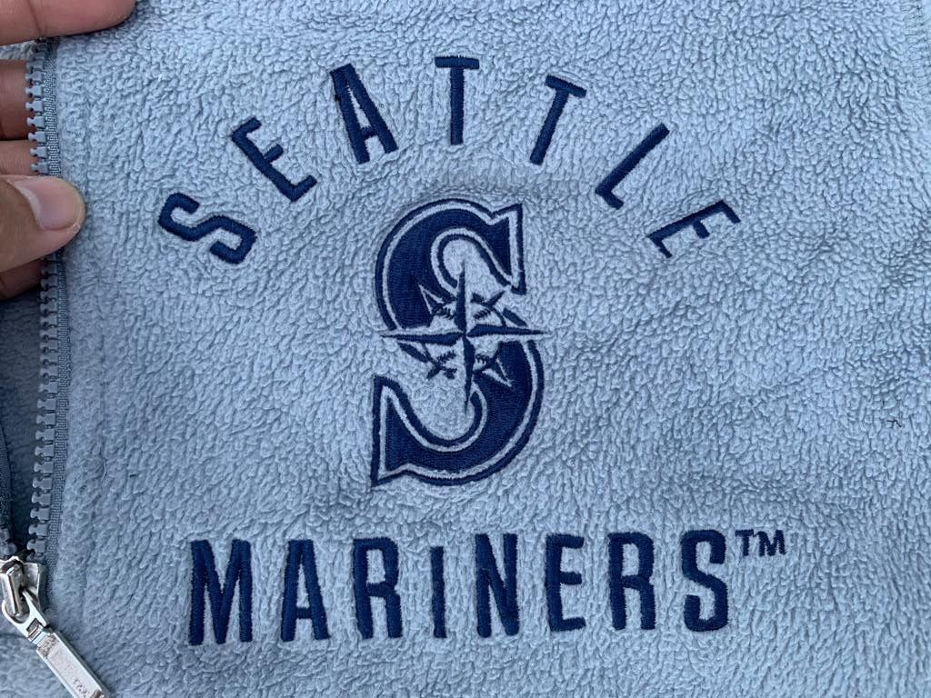 Japanese Brand × MLB × Uniqlo Mlb Seattle Marine X Uniqlo half Zipper Size US XL / EU 56 / 4 - 7 Thumbnail