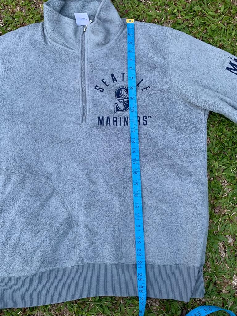 Japanese Brand × MLB × Uniqlo Mlb Seattle Marine X Uniqlo half Zipper Size US XL / EU 56 / 4 - 13 Thumbnail