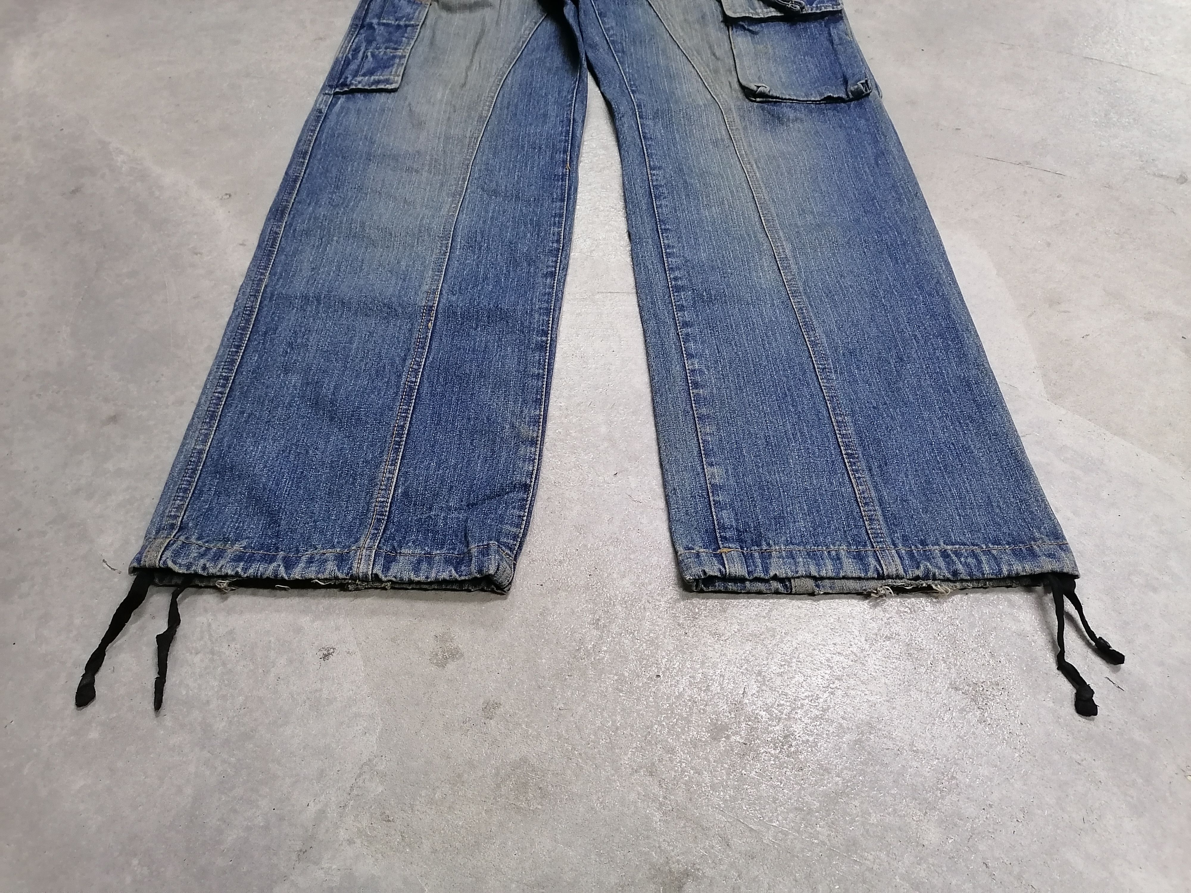Japanese Brand × PPFM 🔥Multipocket Ppfm Tactical Parachute Denim Jeans⚡⚡⚡ Size US 31 - 3 Thumbnail