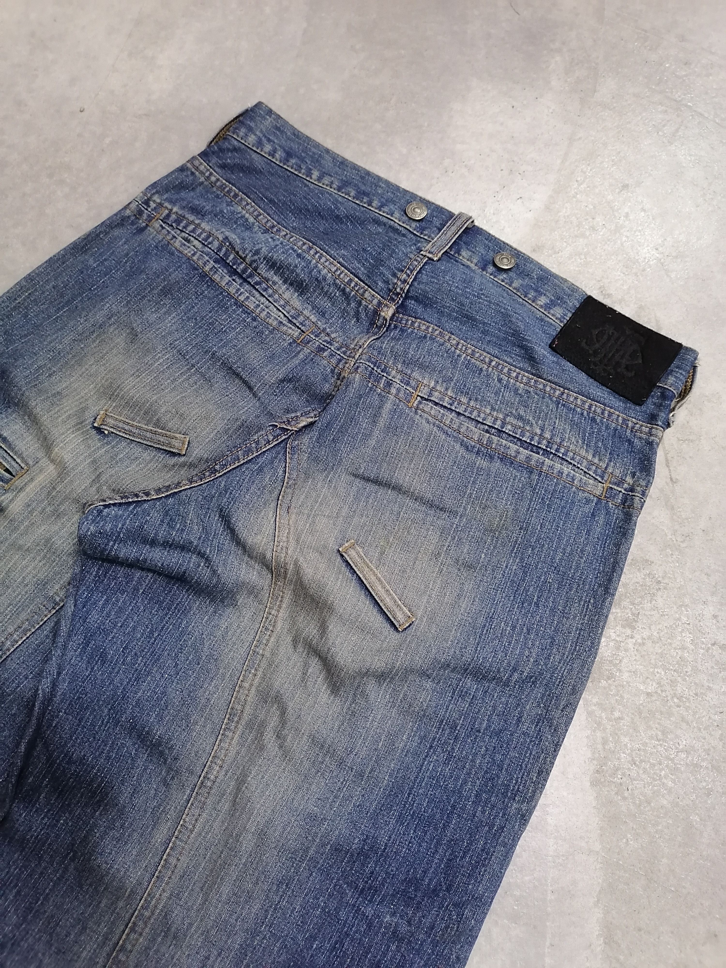 Japanese Brand × PPFM 🔥Multipocket Ppfm Tactical Parachute Denim Jeans⚡⚡⚡ Size US 31 - 11 Thumbnail
