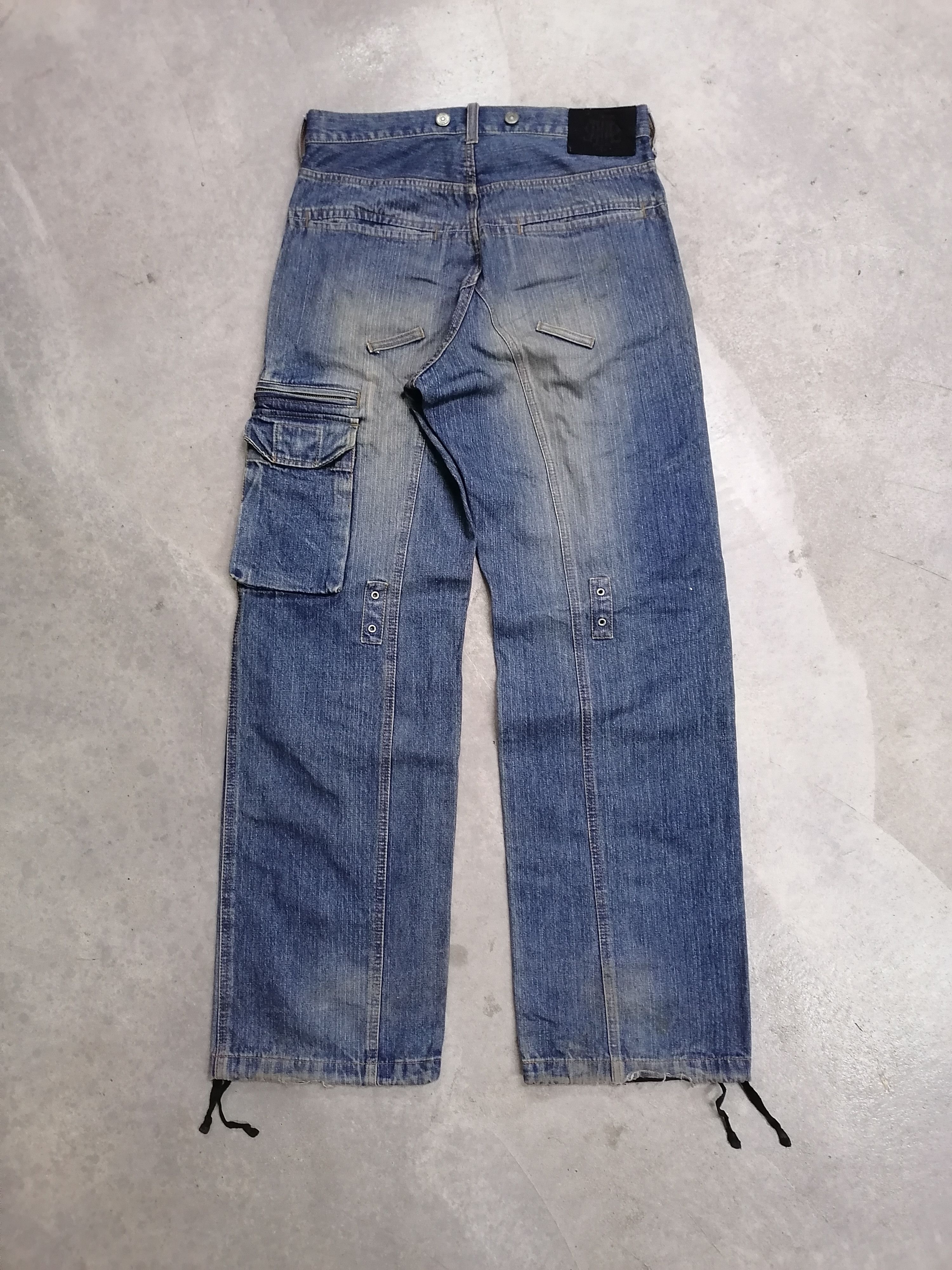 Japanese Brand × PPFM 🔥Multipocket Ppfm Tactical Parachute Denim Jeans⚡⚡⚡ Size US 31 - 9 Thumbnail