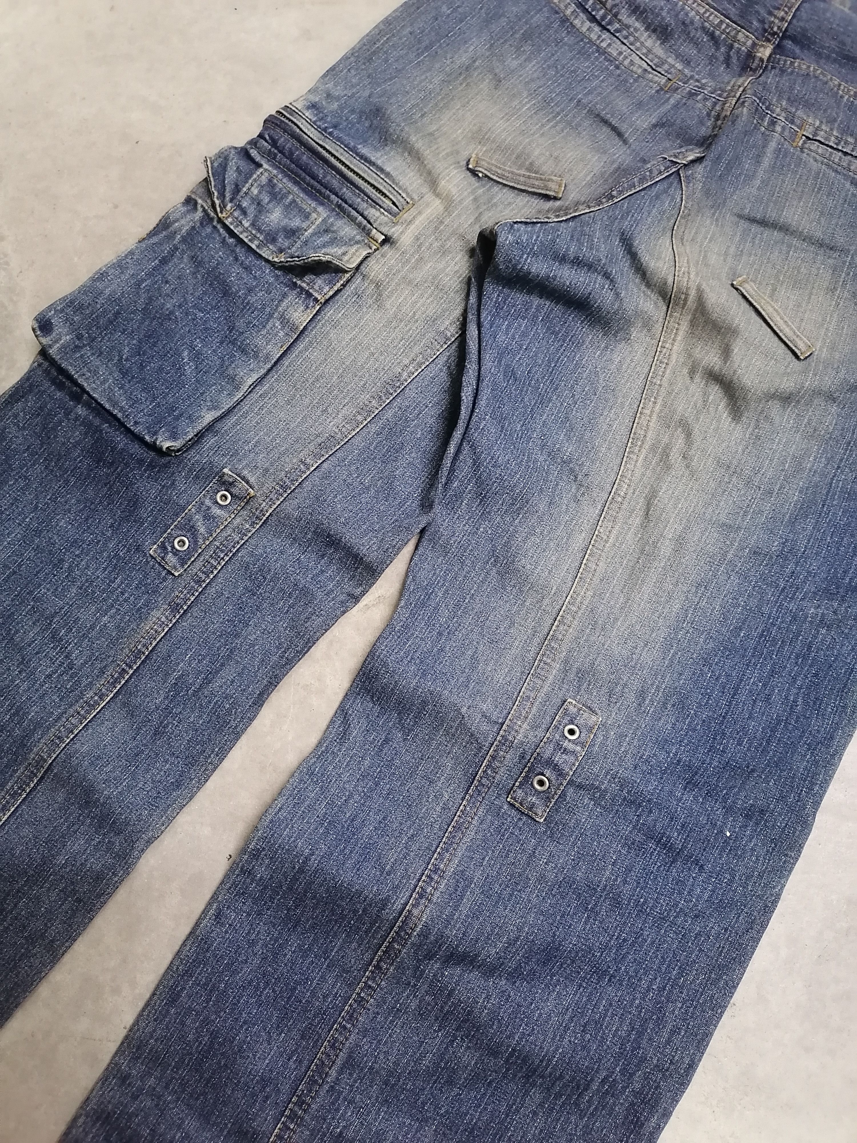 Japanese Brand × PPFM 🔥Multipocket Ppfm Tactical Parachute Denim Jeans⚡⚡⚡ Size US 31 - 10 Thumbnail