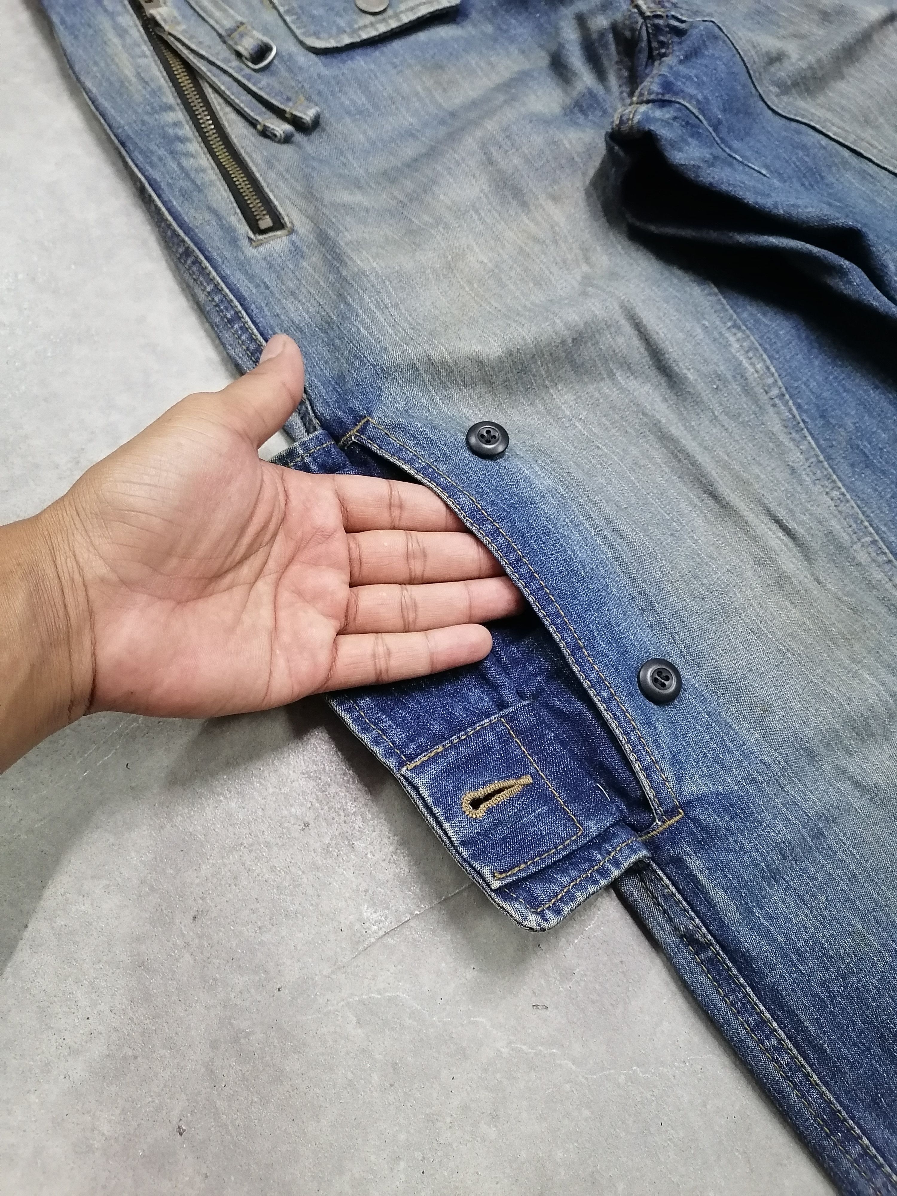 Japanese Brand × PPFM 🔥Multipocket Ppfm Tactical Parachute Denim Jeans⚡⚡⚡ Size US 31 - 6 Thumbnail