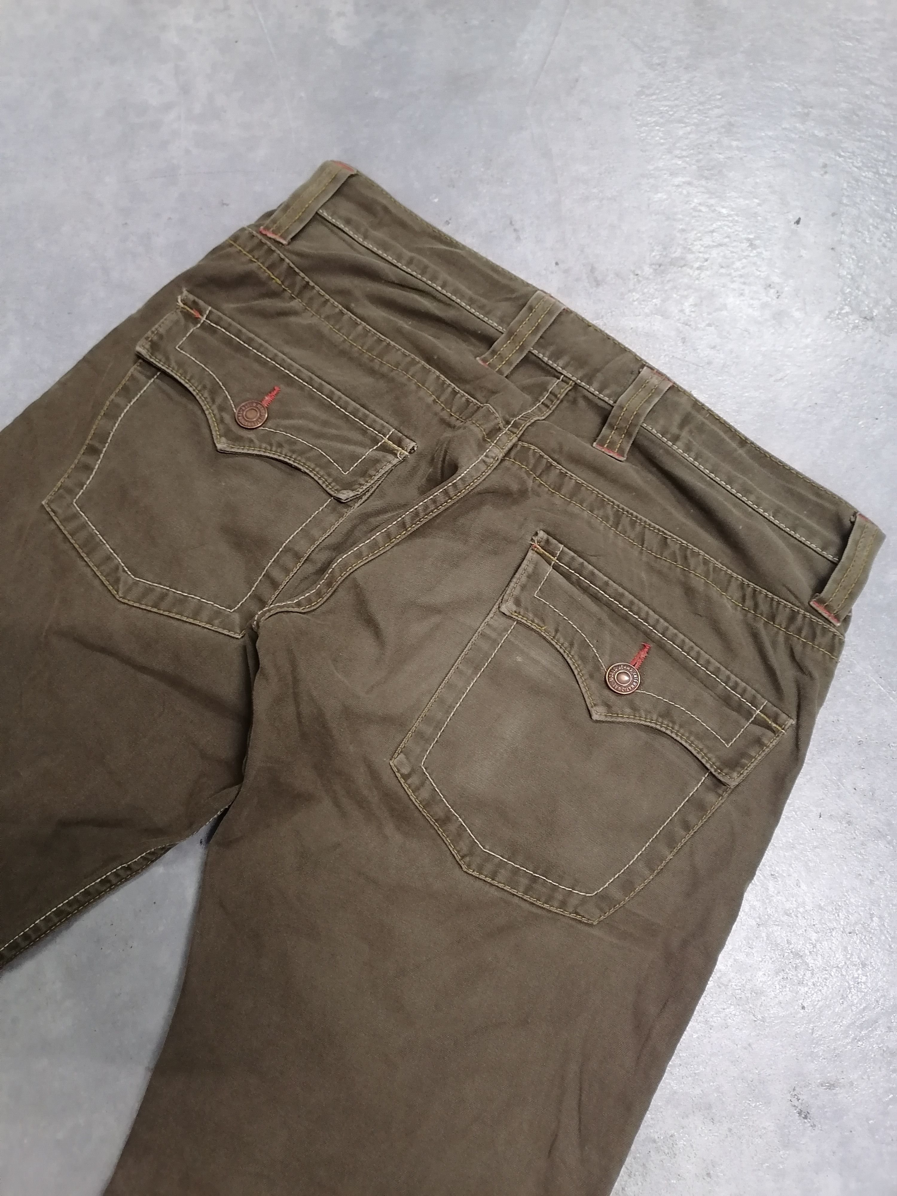 20471120 × Japanese Brand 🔥Super Flare Root Three Style Brown Pants⚡⚡⚡ Size US 31 - 9 Thumbnail