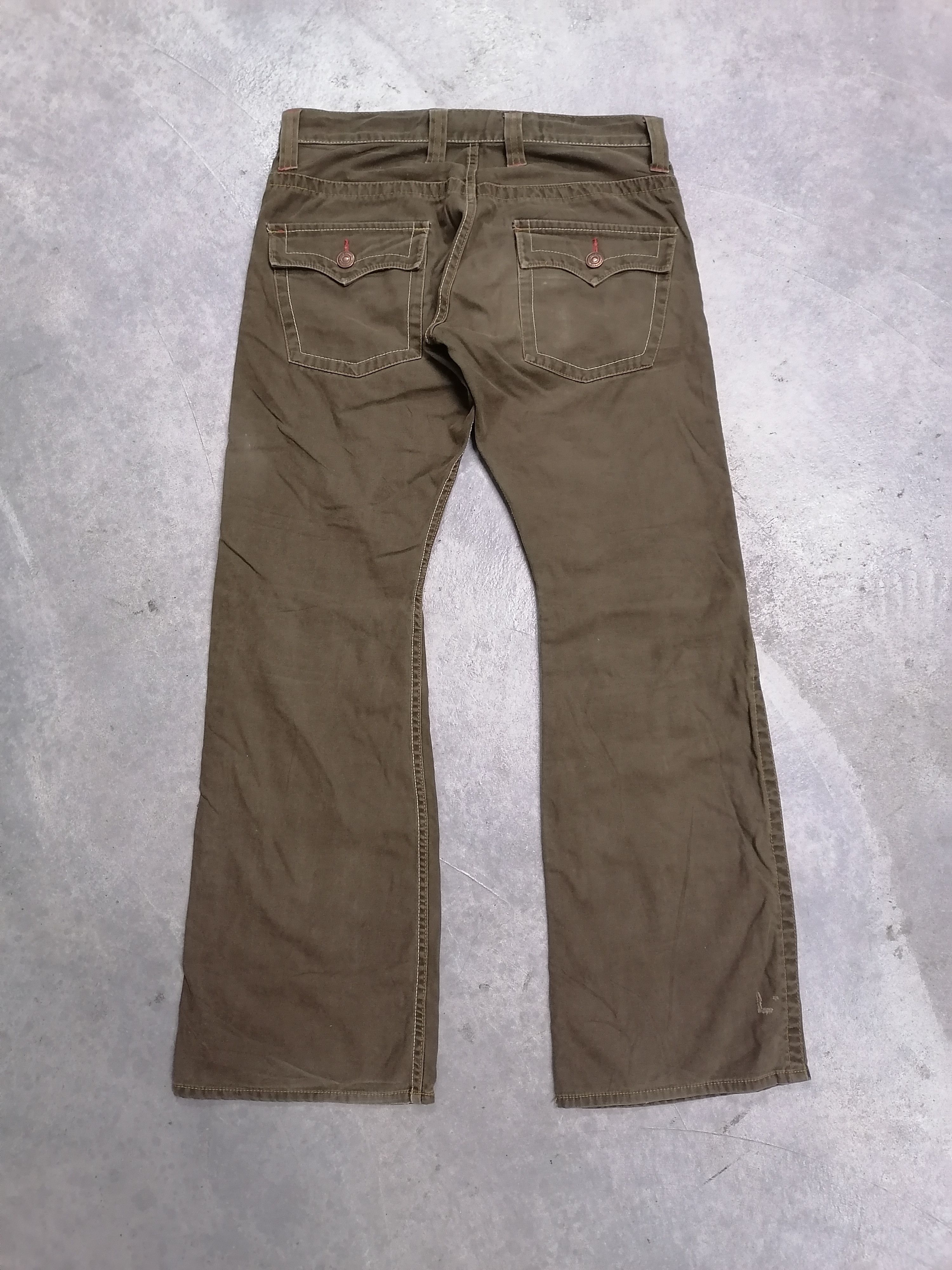 20471120 × Japanese Brand 🔥Super Flare Root Three Style Brown Pants⚡⚡⚡ Size US 31 - 7 Thumbnail