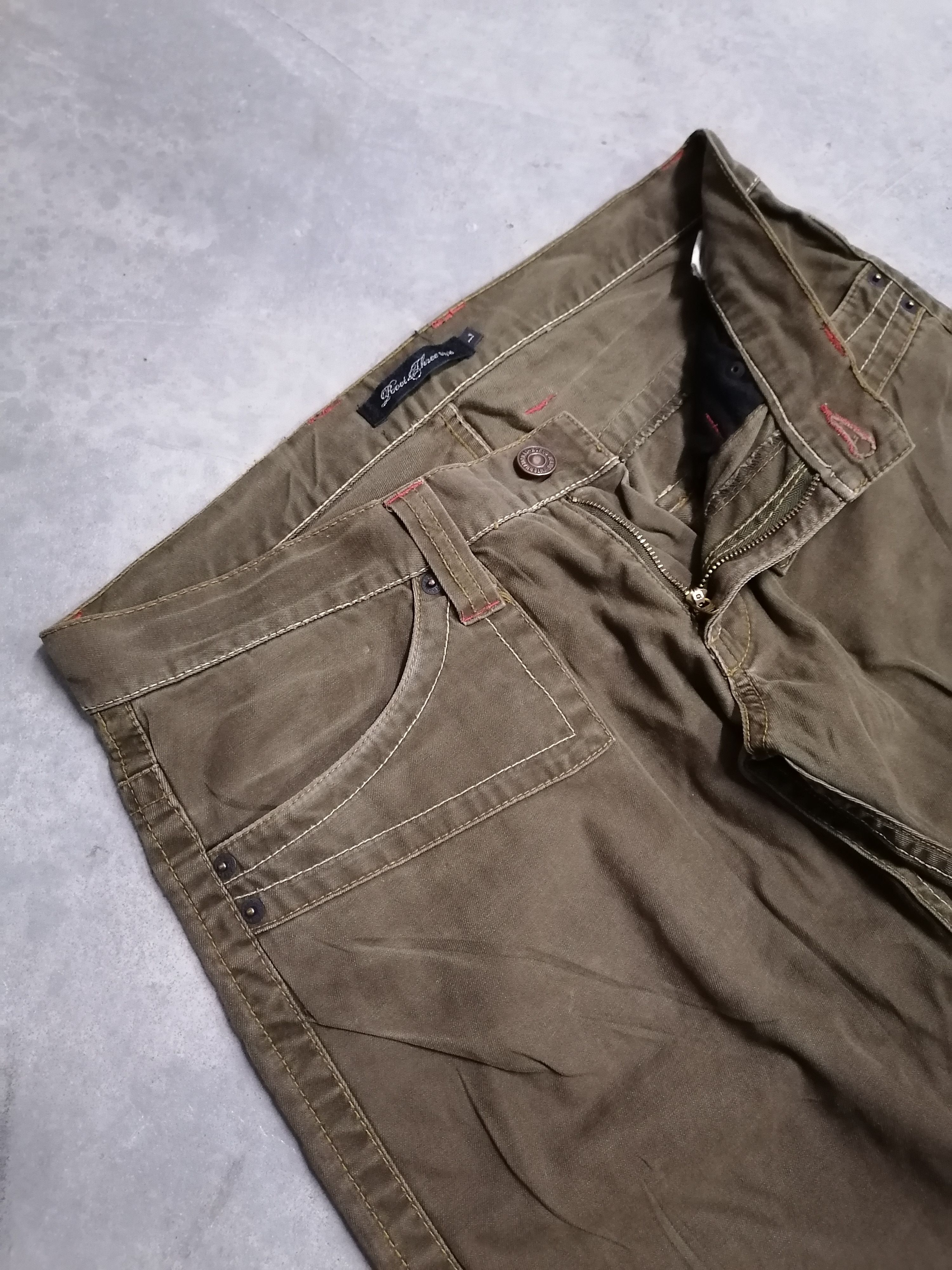 20471120 × Japanese Brand 🔥Super Flare Root Three Style Brown Pants⚡⚡⚡ Size US 31 - 5 Thumbnail