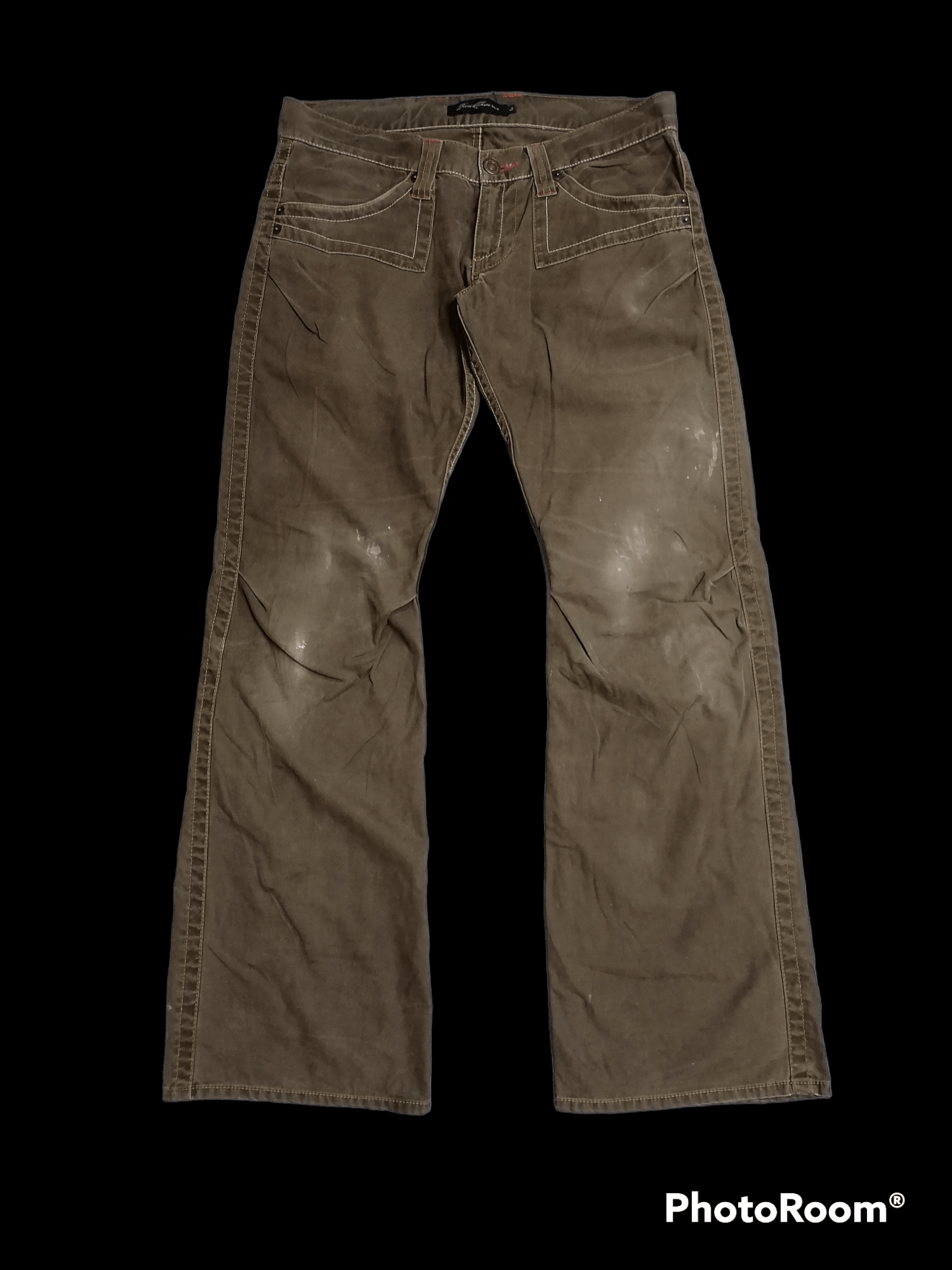🔥Super Flare Root Three Style Brown Pants⚡⚡⚡