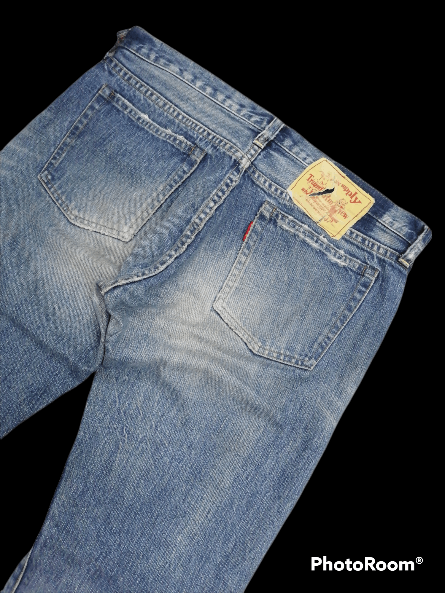 Japanese Brand RNA Sashiko Stitching Distressed Denim Pants Size US 33 - 7 Thumbnail