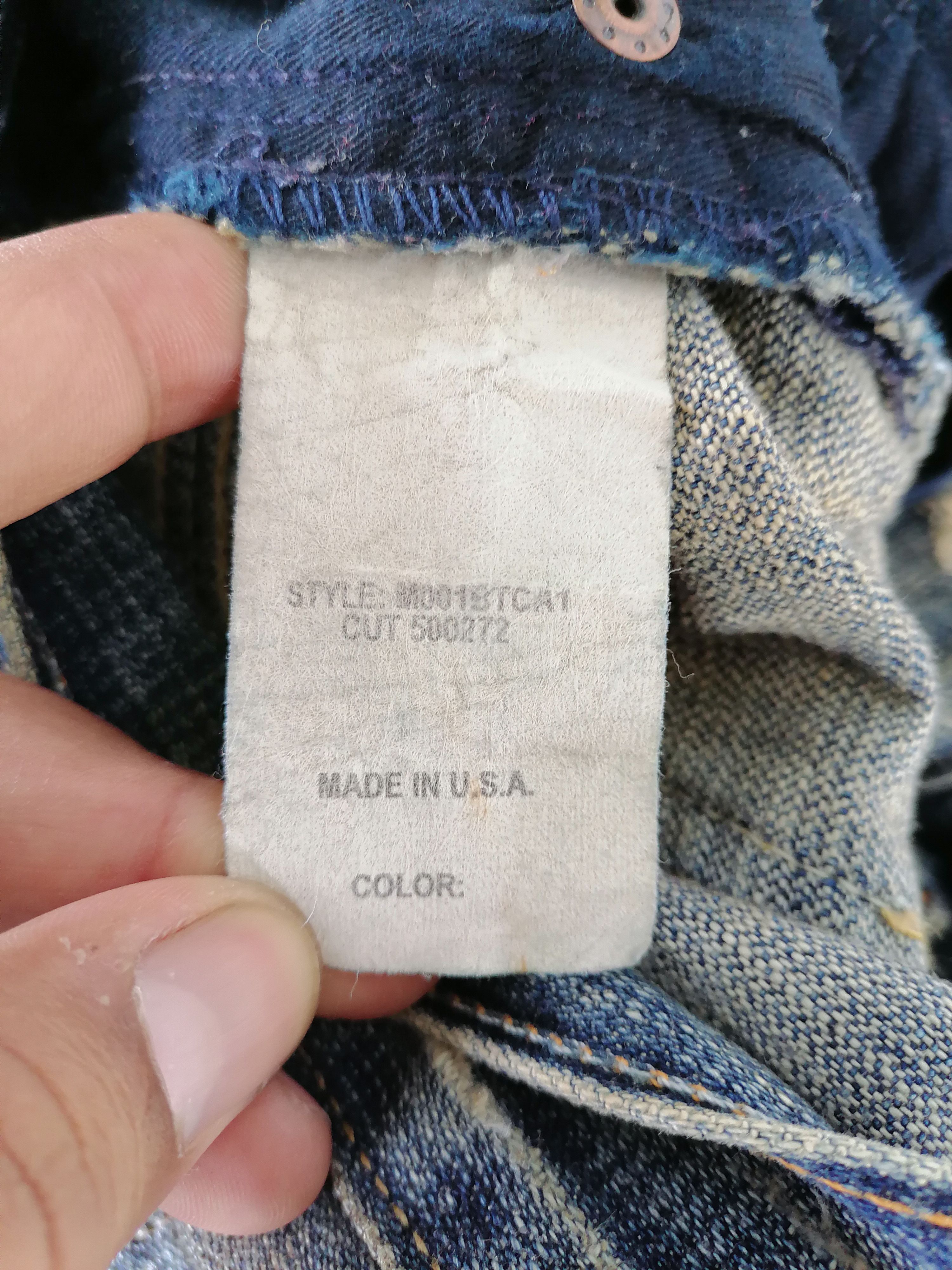 Japanese Brand Made In Usa Sacred Blue Patchwork Distressed Denim Pants Size US 31 - 11 Thumbnail