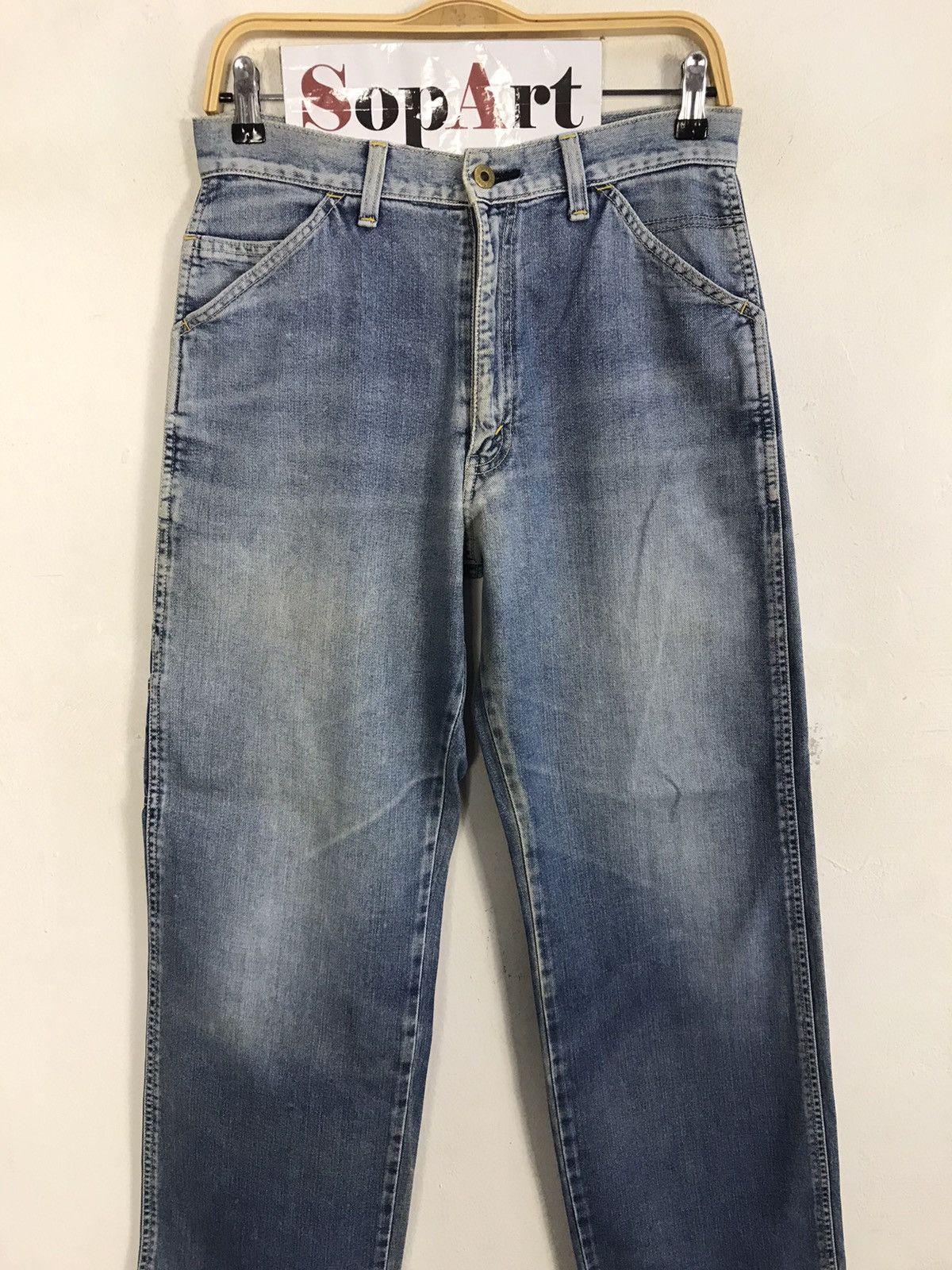 Japanese Brand × Vintage Vintage Bobson Workwear Bucket Back Carpenter Design Size US 29 - 3 Thumbnail