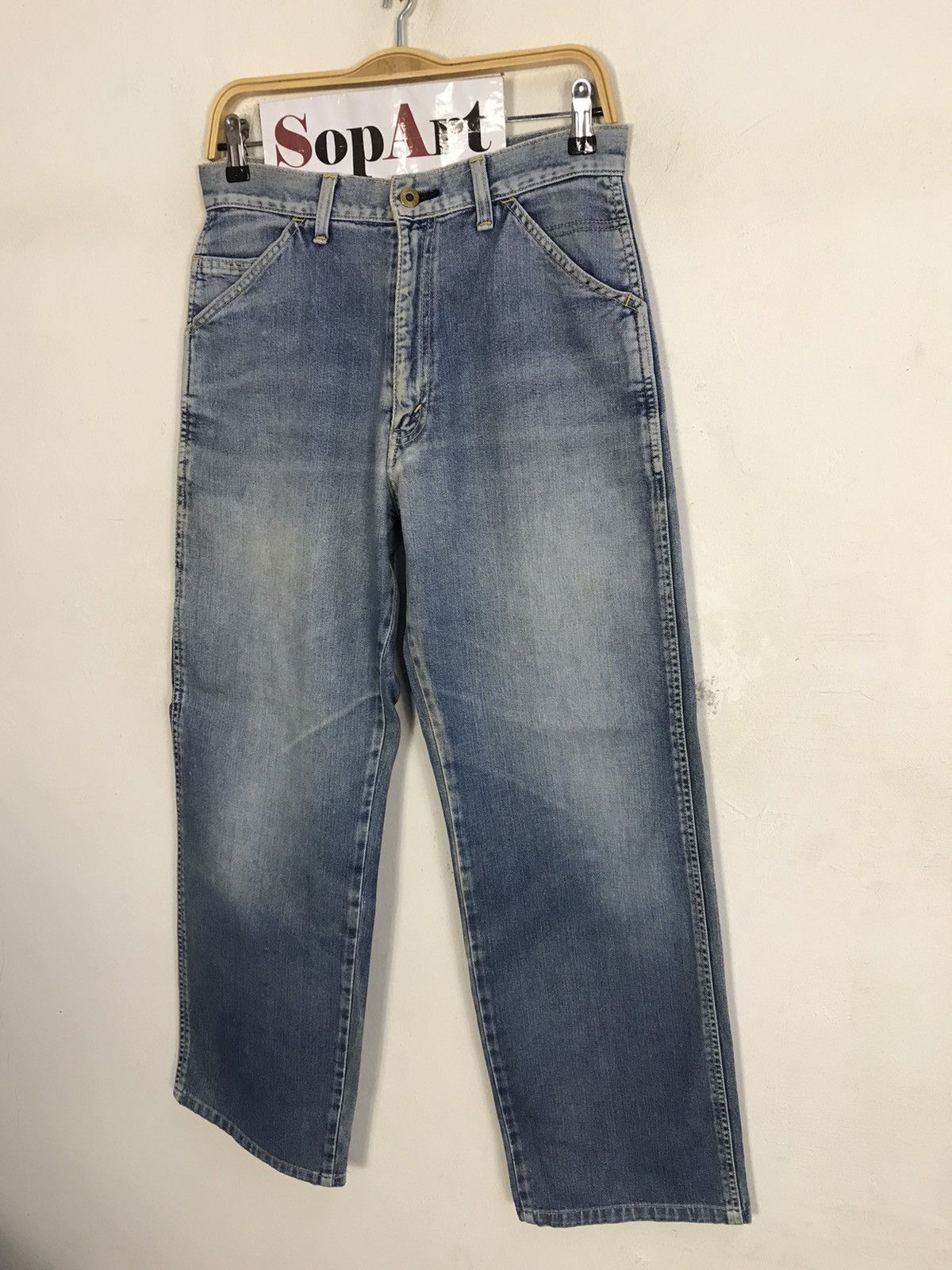 Japanese Brand × Vintage Vintage Bobson Workwear Bucket Back Carpenter Design Size US 29 - 4 Thumbnail