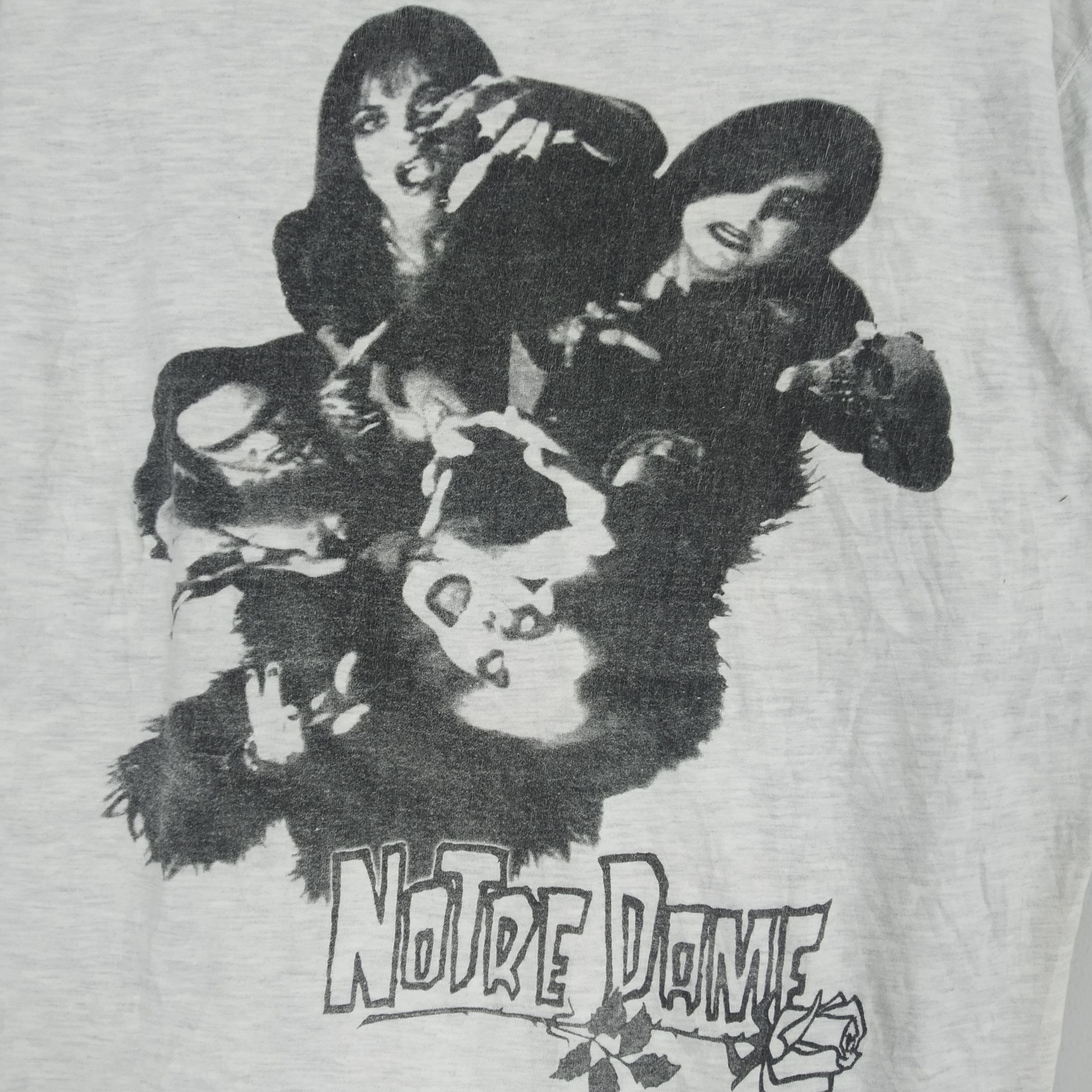 Band Tees Vintage 90s Notre Dame Nightmare Before Christmas Album Rock Size US L / EU 52-54 / 3 - 8 Thumbnail