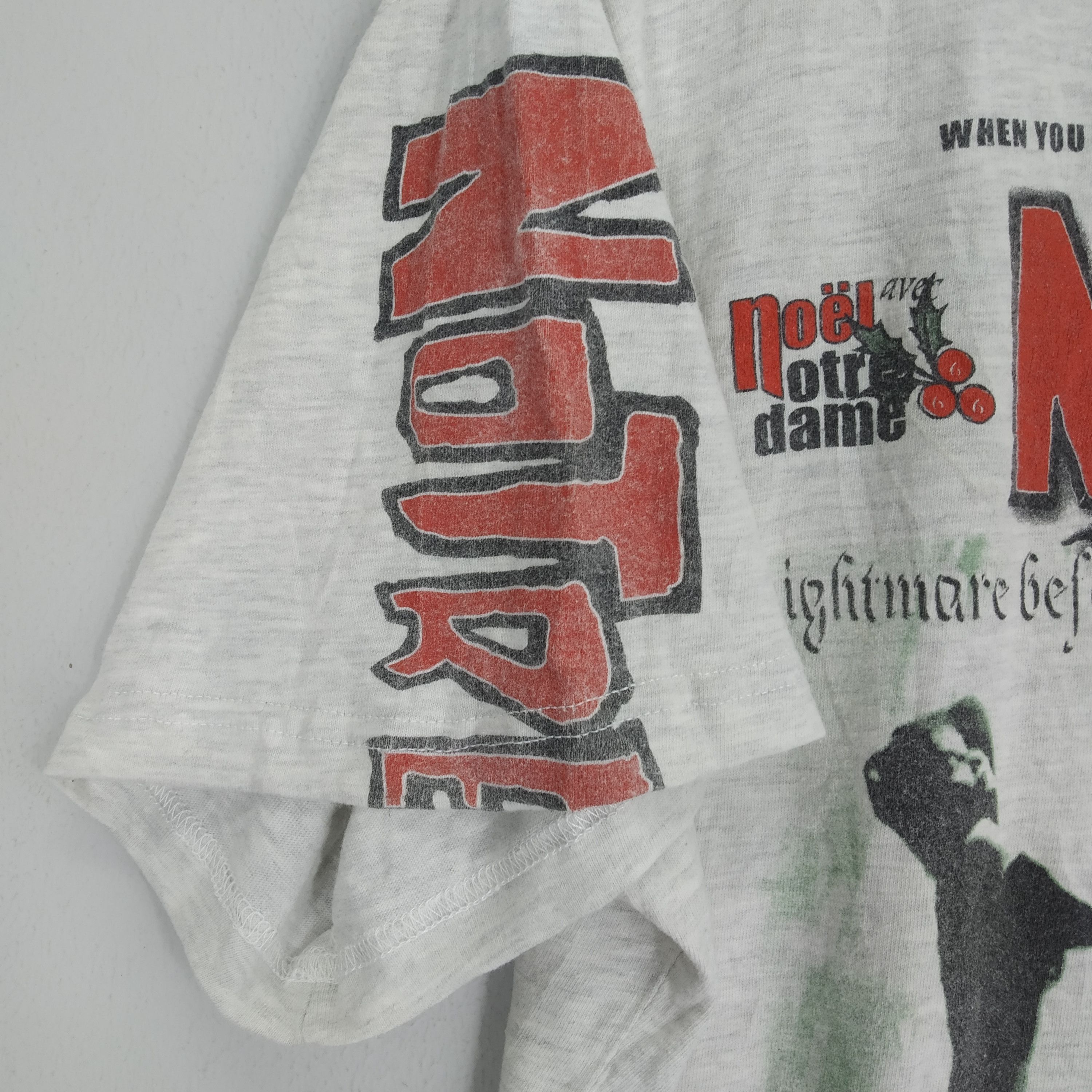 Band Tees Vintage 90s Notre Dame Nightmare Before Christmas Album Rock Size US L / EU 52-54 / 3 - 7 Thumbnail