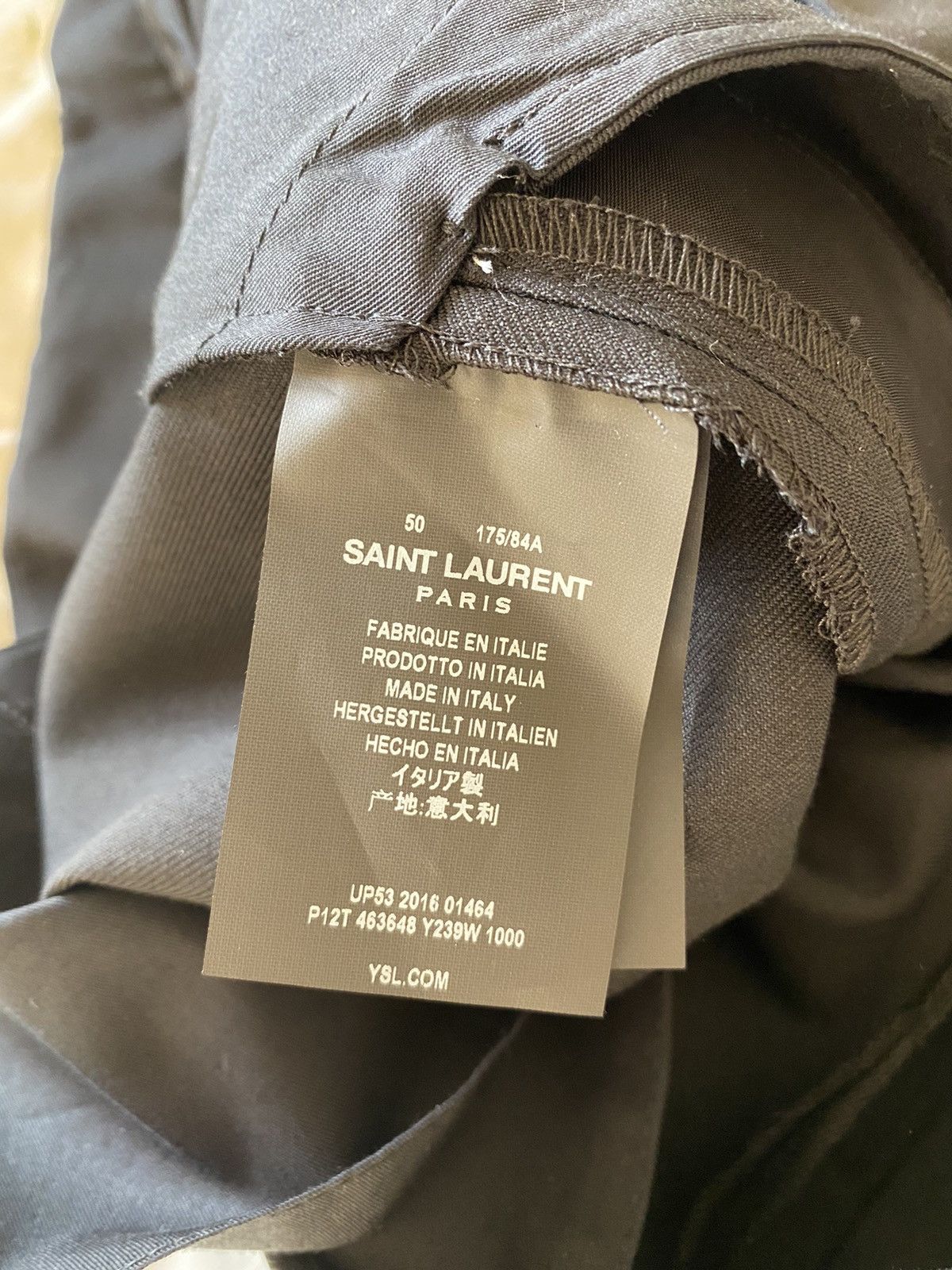 Saint Laurent Paris Saint Laurent SS17 Dinner Tuxedo trousers BNWT 50 Le Smoking Size 40L - 5 Thumbnail