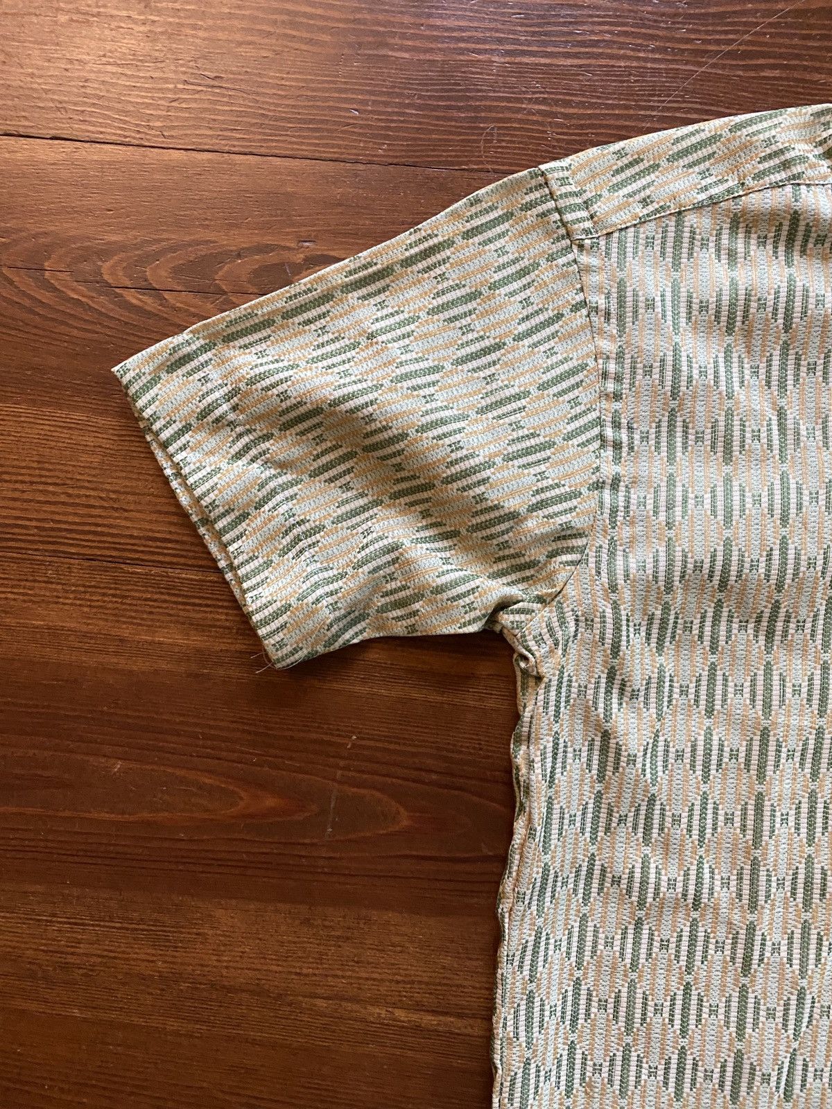 Retrofit Vintage 60’s Da Di Woven Style Poly Blend Button Up Size US XXS / EU 40 - 5 Thumbnail