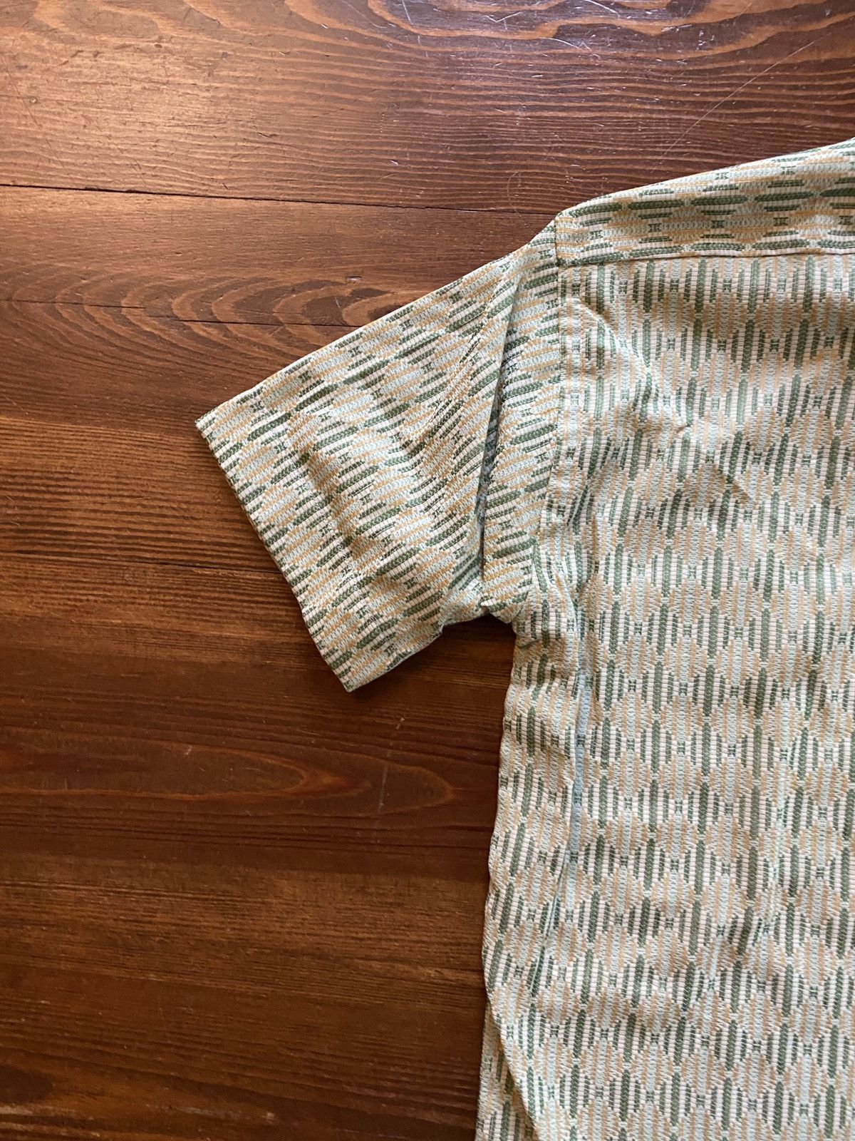 Retrofit Vintage 60’s Da Di Woven Style Poly Blend Button Up Size US XXS / EU 40 - 11 Thumbnail