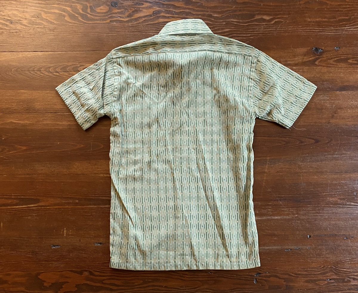 Retrofit Vintage 60’s Da Di Woven Style Poly Blend Button Up Size US XXS / EU 40 - 9 Thumbnail