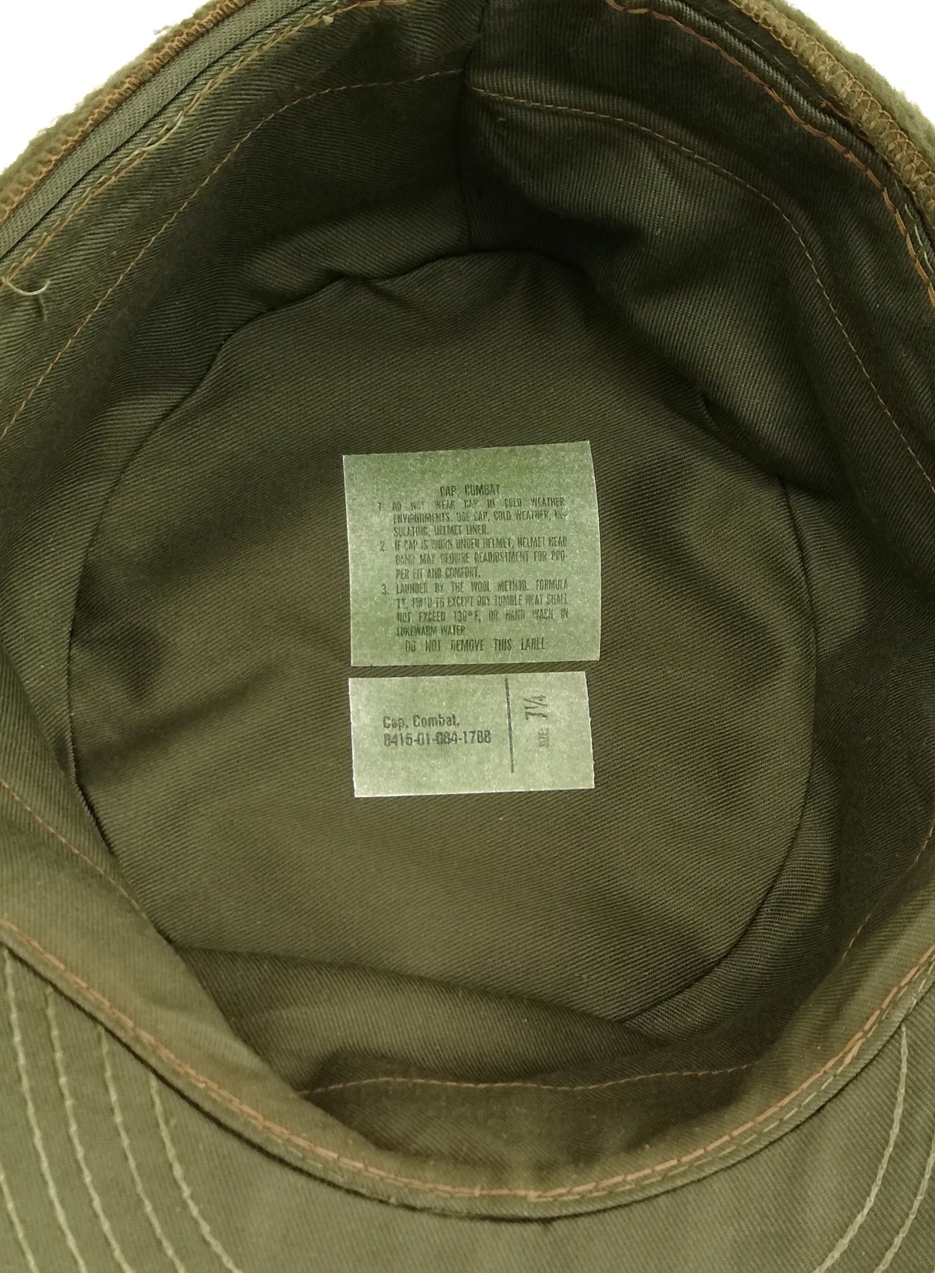 Vintage 🔥Genuine Swedish Army Olive Combat / Fatigue Baseball Cap Size ONE SIZE - 16 Thumbnail