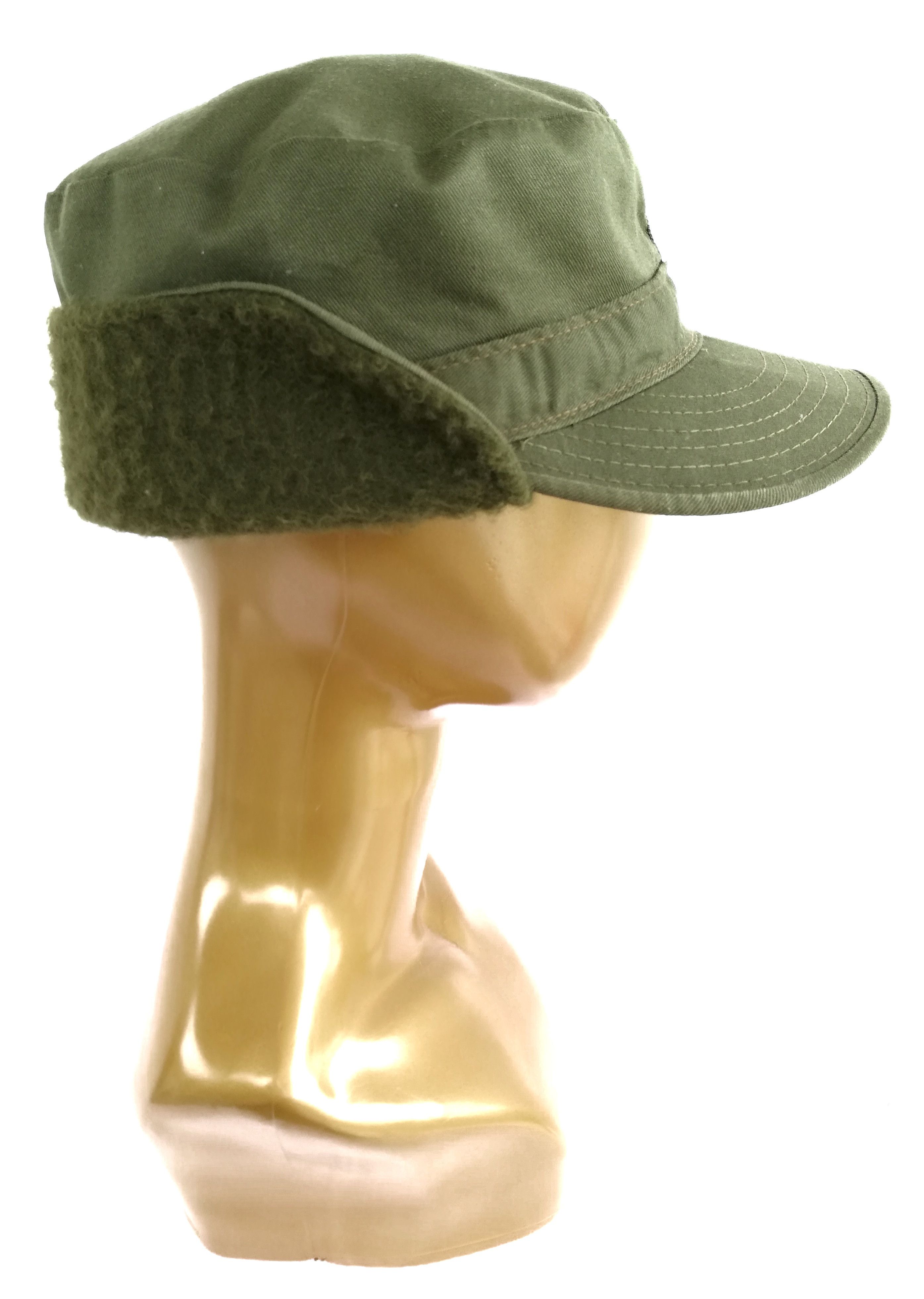Vintage 🔥Genuine Swedish Army Olive Combat / Fatigue Baseball Cap Size ONE SIZE - 13 Thumbnail