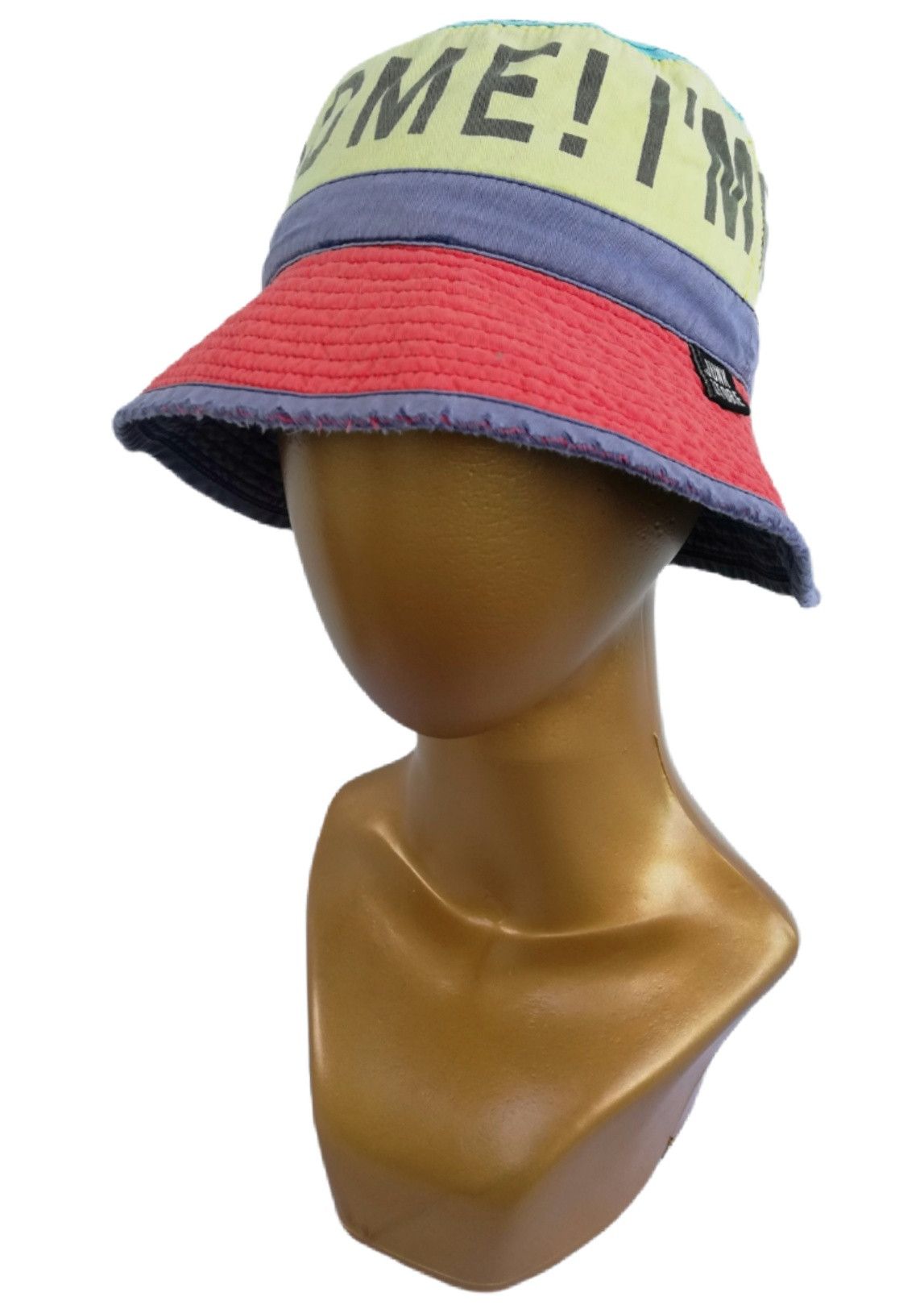 Japanese Brand 🔥I'm Right Here! Find Me! Big Logo Distressed Bucket Hat🔥 Size ONE SIZE - 1 Thumbnail