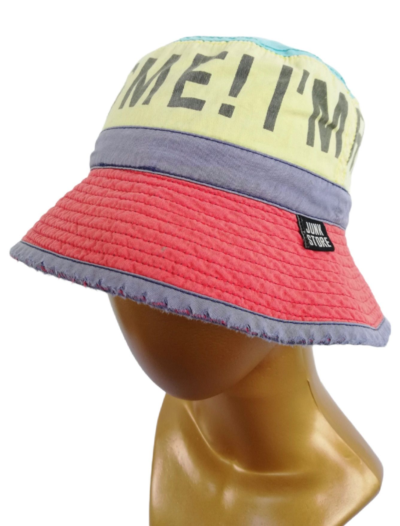 Japanese Brand 🔥I'm Right Here! Find Me! Big Logo Distressed Bucket Hat🔥 Size ONE SIZE - 9 Thumbnail