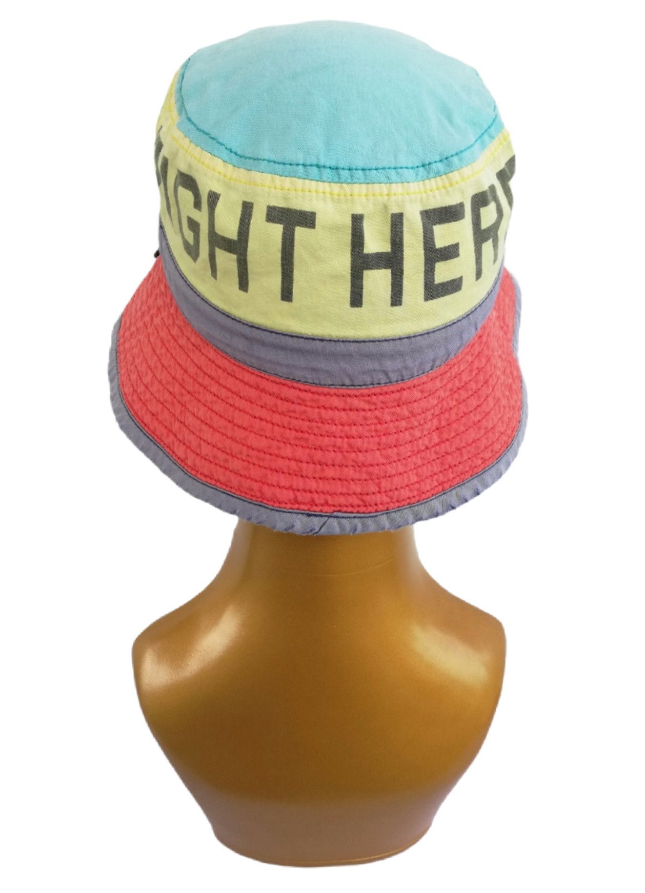 Japanese Brand 🔥I'm Right Here! Find Me! Big Logo Distressed Bucket Hat🔥 Size ONE SIZE - 4 Thumbnail
